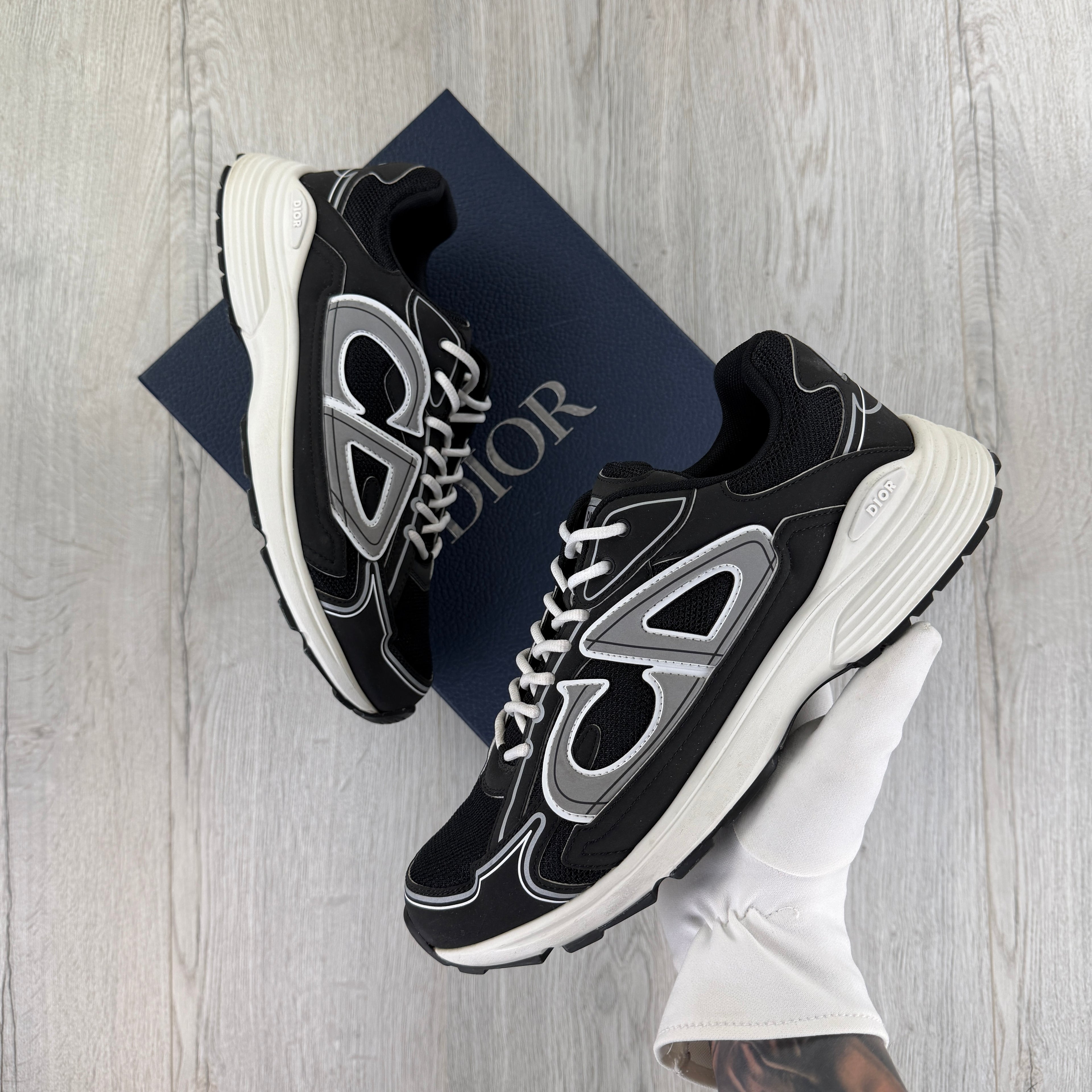 Dior B30 Men’s Black & White Trainers - 45 (Fit Uk 11)