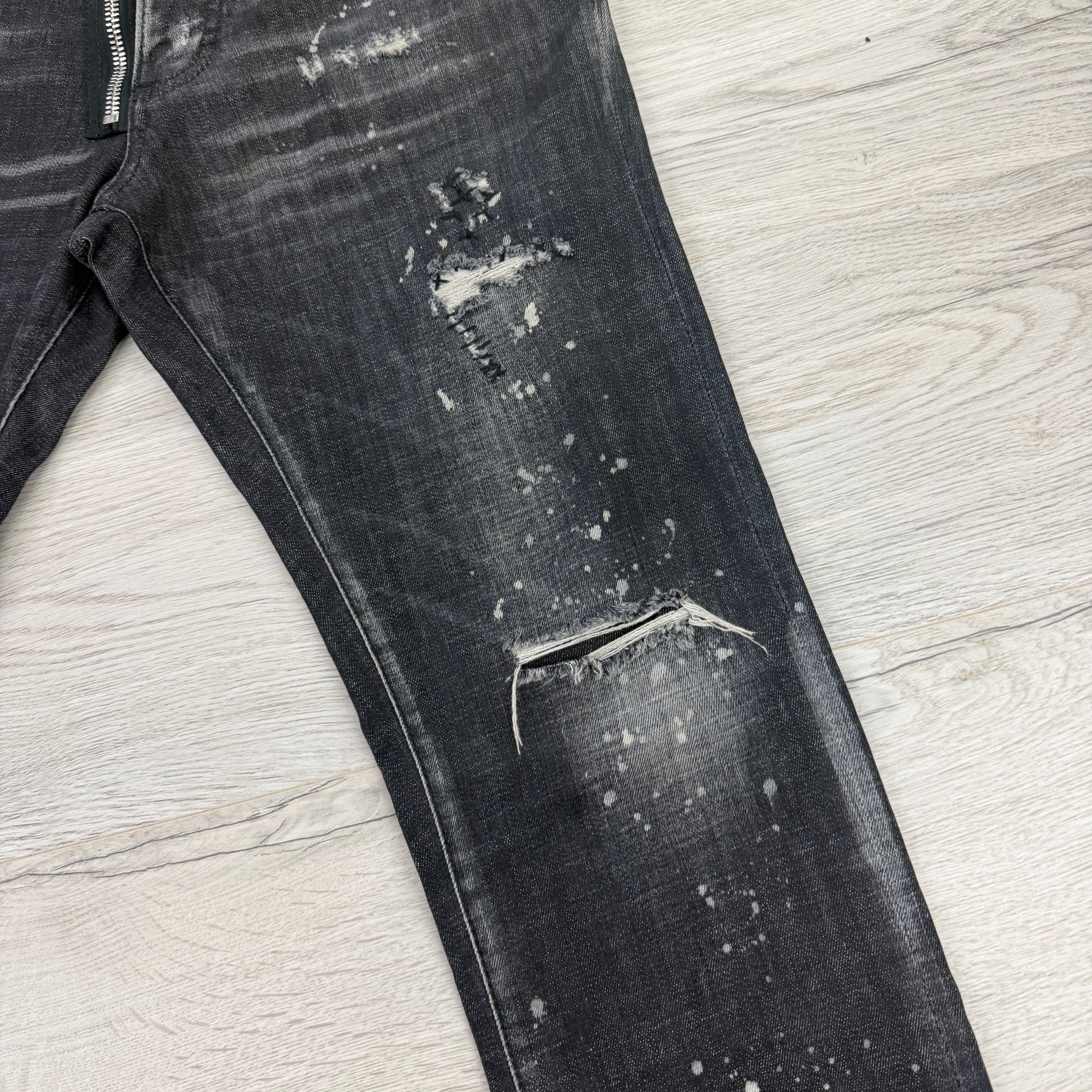 Dsquared2 Men’s Black Distressed Jeans - 48 (Uk 32)