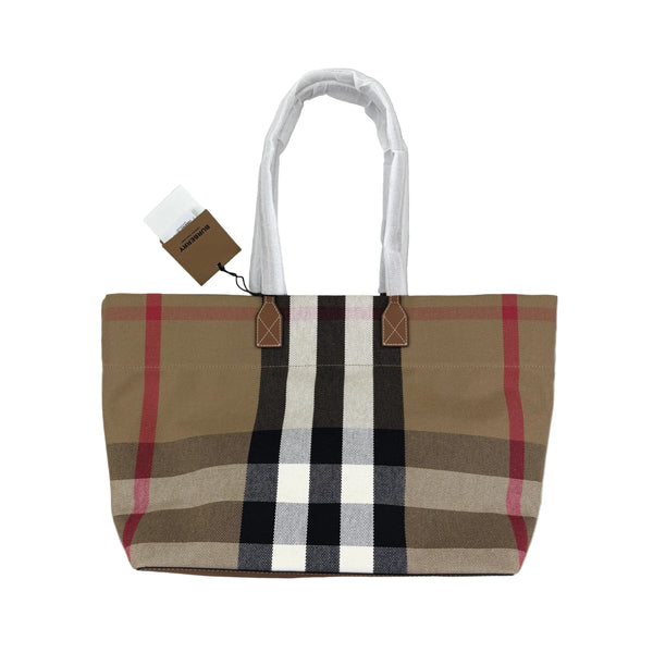 Burberry Women’s Check Pattern Tote Bag