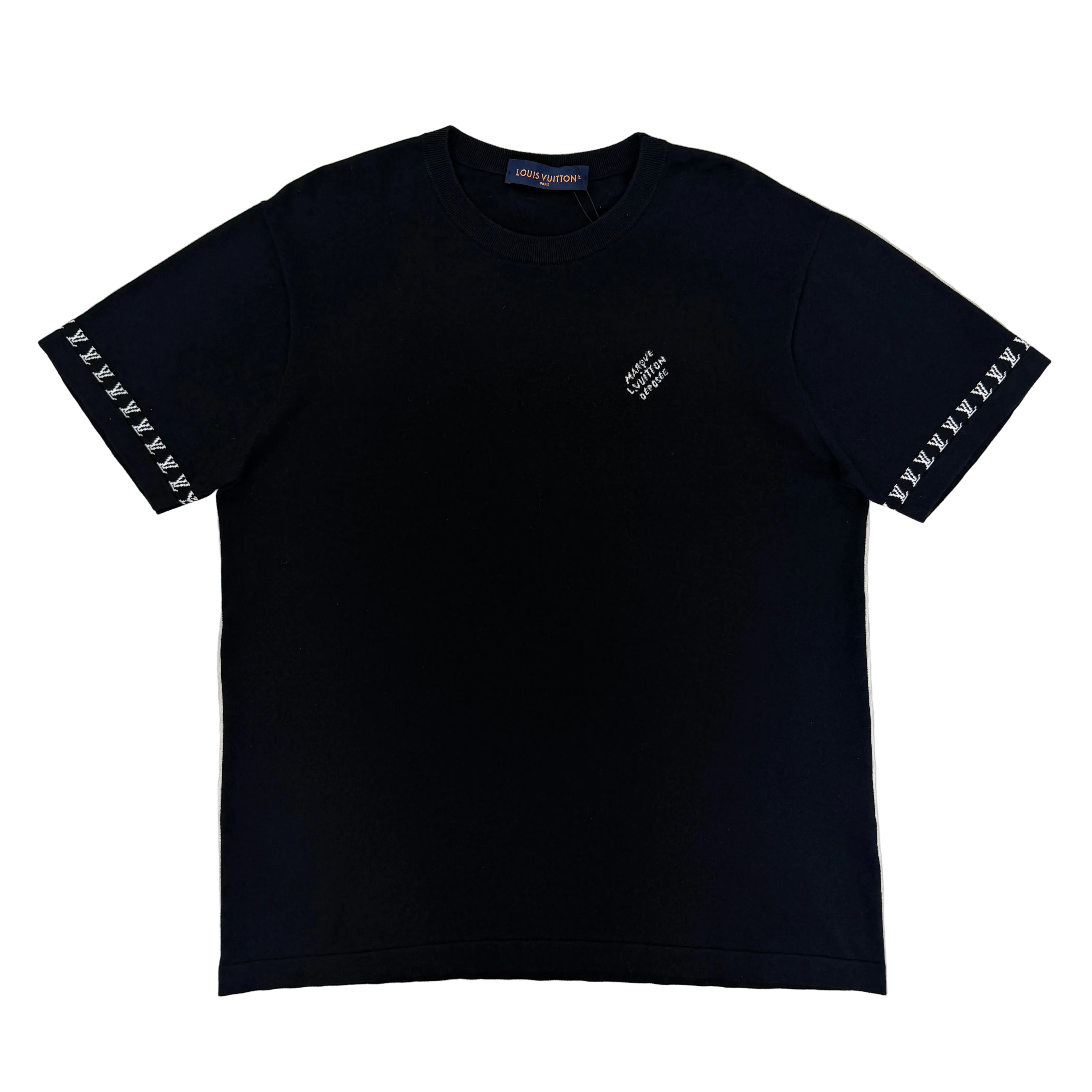 Louis Vuitton Men’s Black Cotton T-shirt - Large