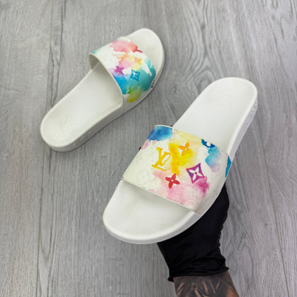 Louis Vuitton Men’s Multicolour Waterfront Mule Sliders - Uk 9