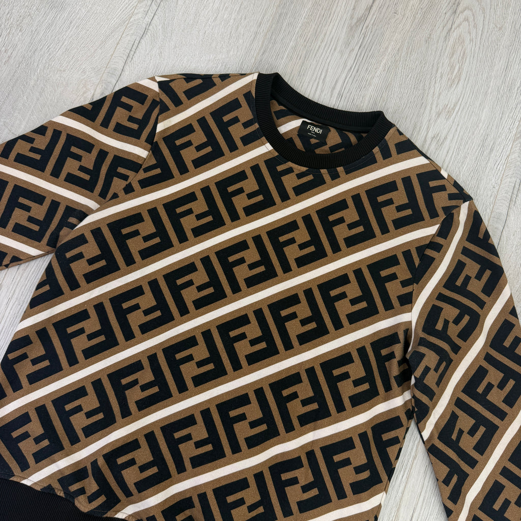 Fendi Men’s Crewneck Jumper - Large Slim
