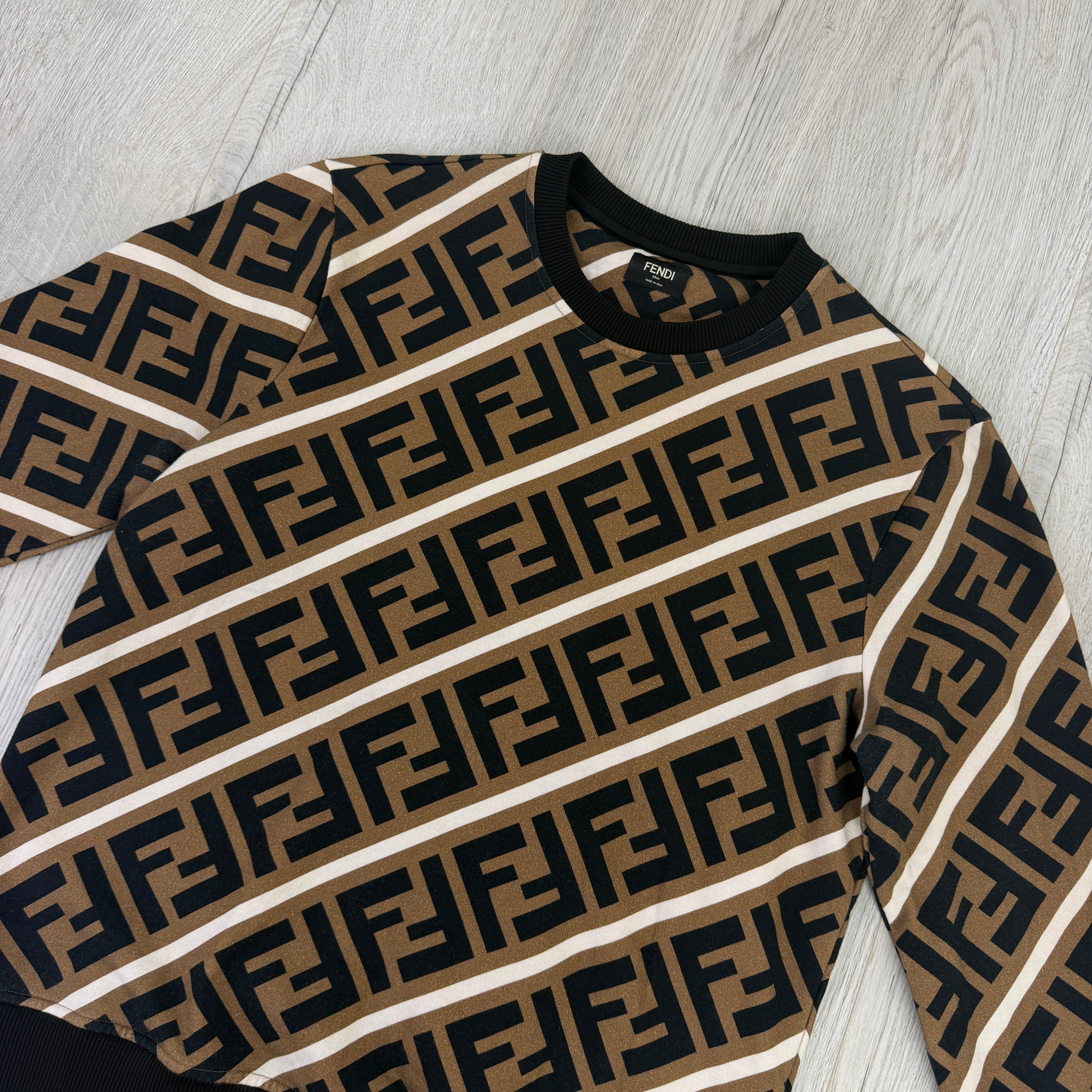 Fendi Men’s Crewneck Jumper - Large Slim