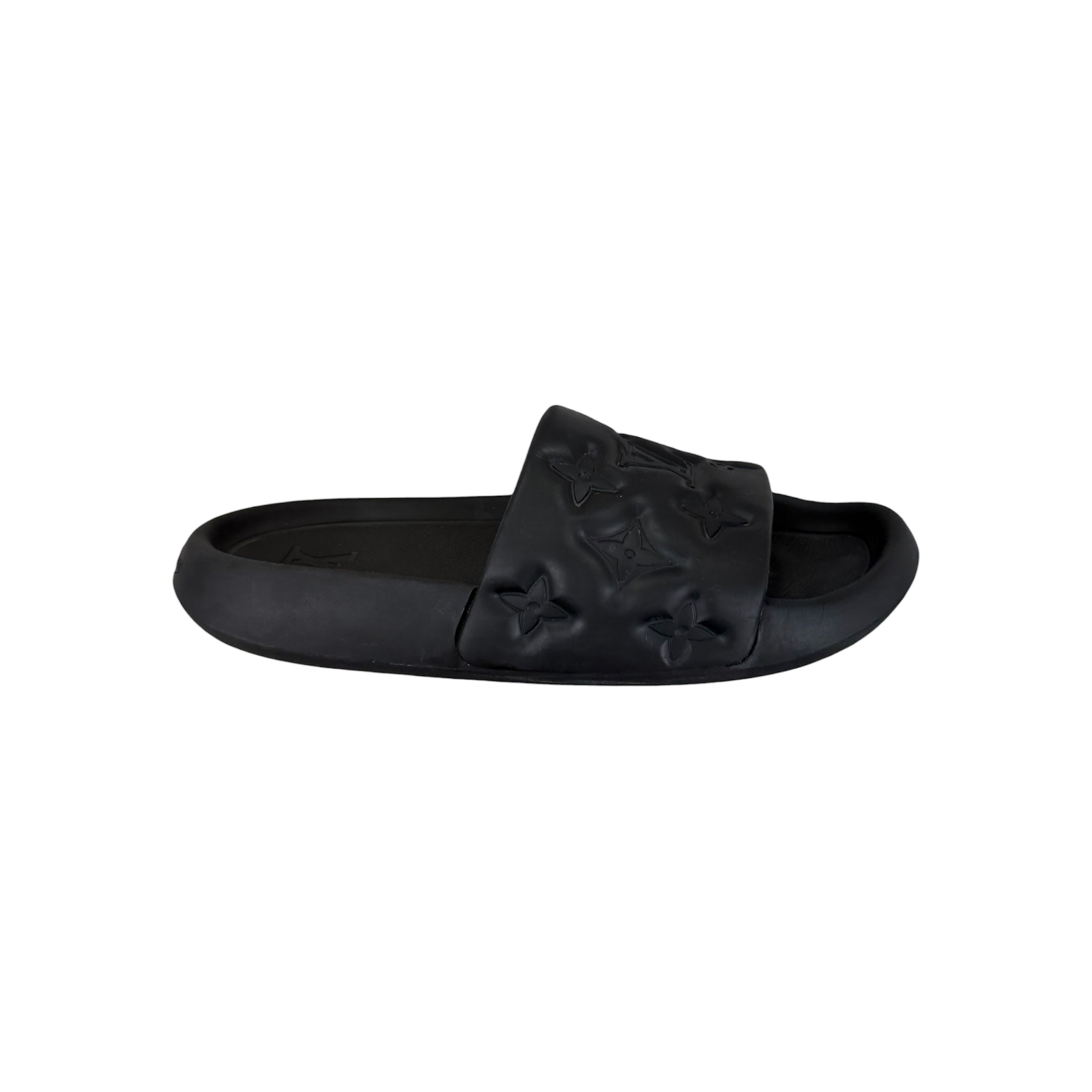 Louis Vuitton Men’s Black Waterfront Mules Sliders - Uk 8 (Fit 8.5/9)