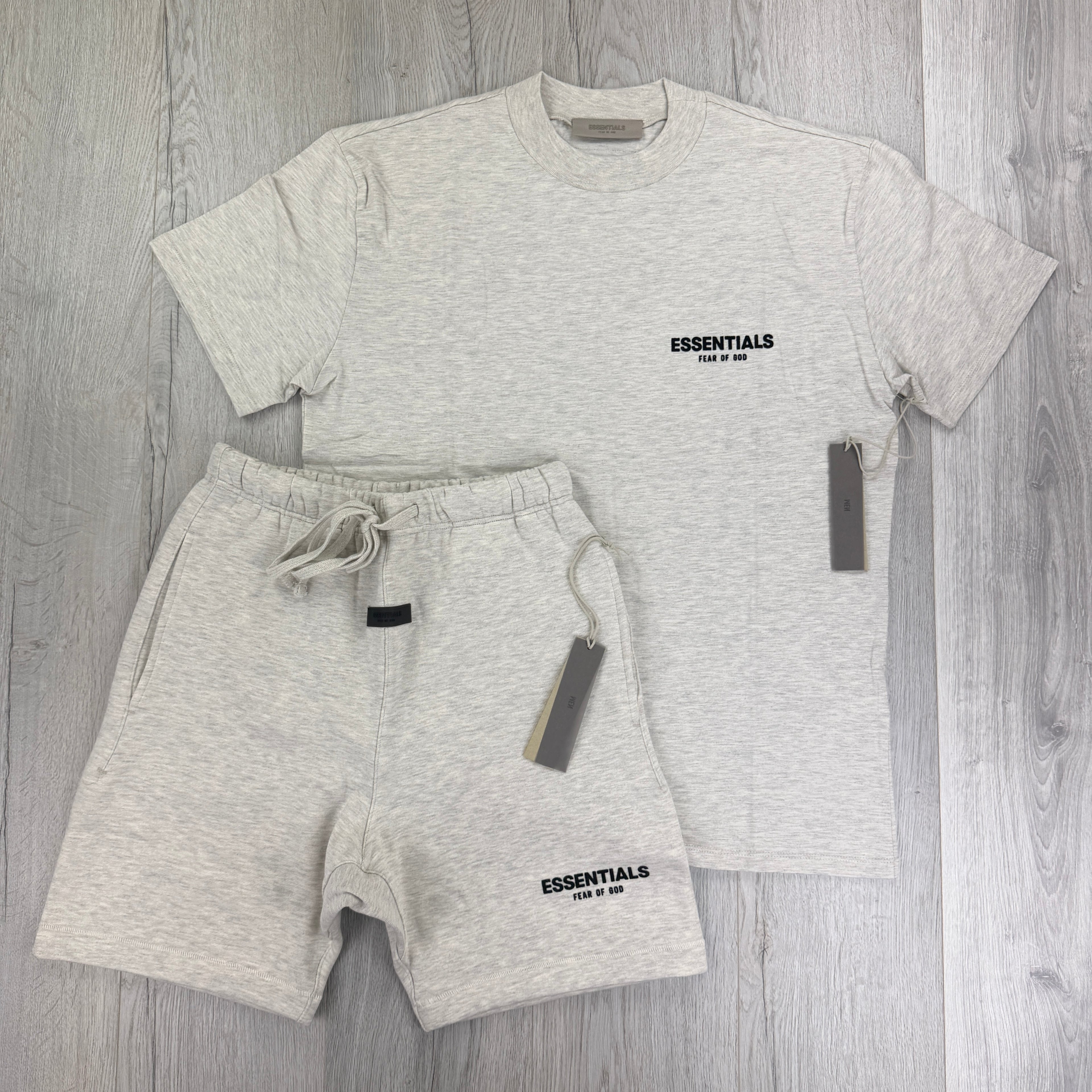Essentials Men’s Light Oat T-shirt & Short Set