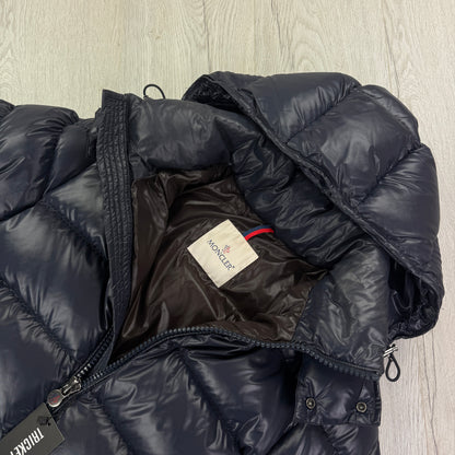 Moncler Men’s Navy Maya Zip-up Down Jacket - Size 0