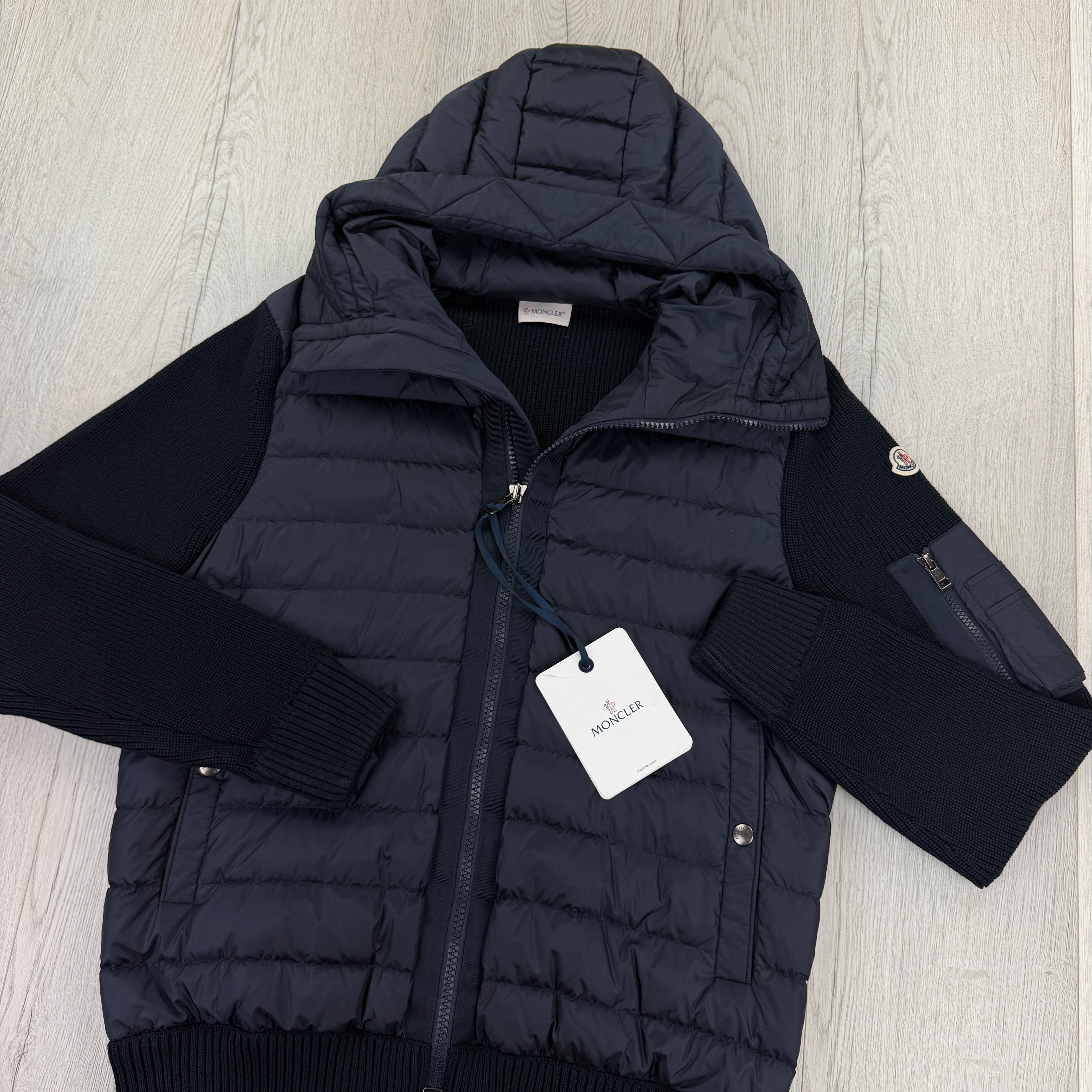 Moncler Men’s Navy Maglia Tricot Cardigan - XL