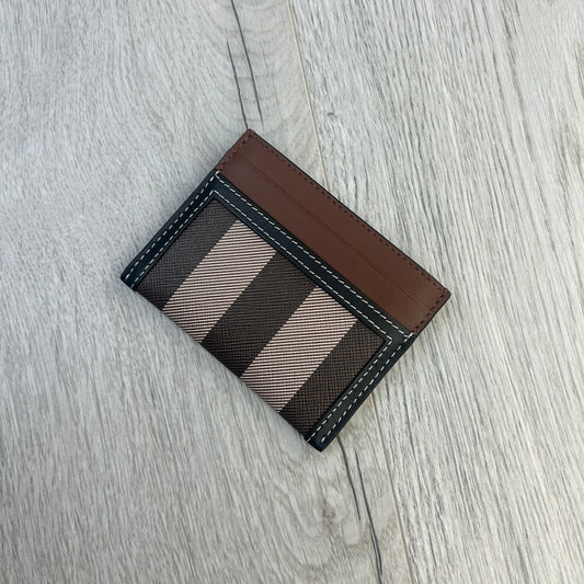 Burberry Check and Two-tone Leather Card Case