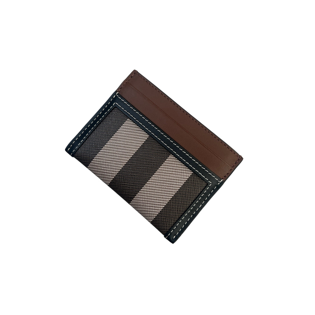 Burberry Check and Two-tone Leather Card Case