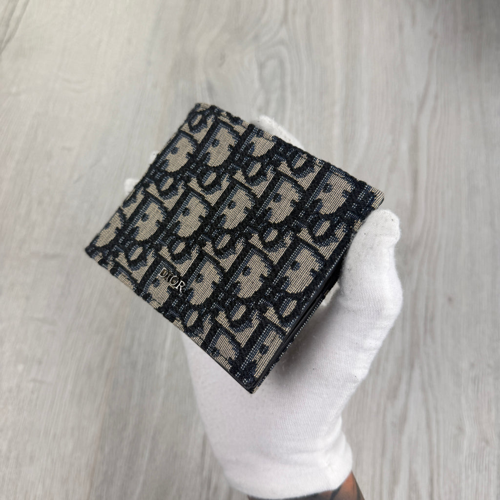 Dior Men’s Jacquard Oblique Bifold Wallet