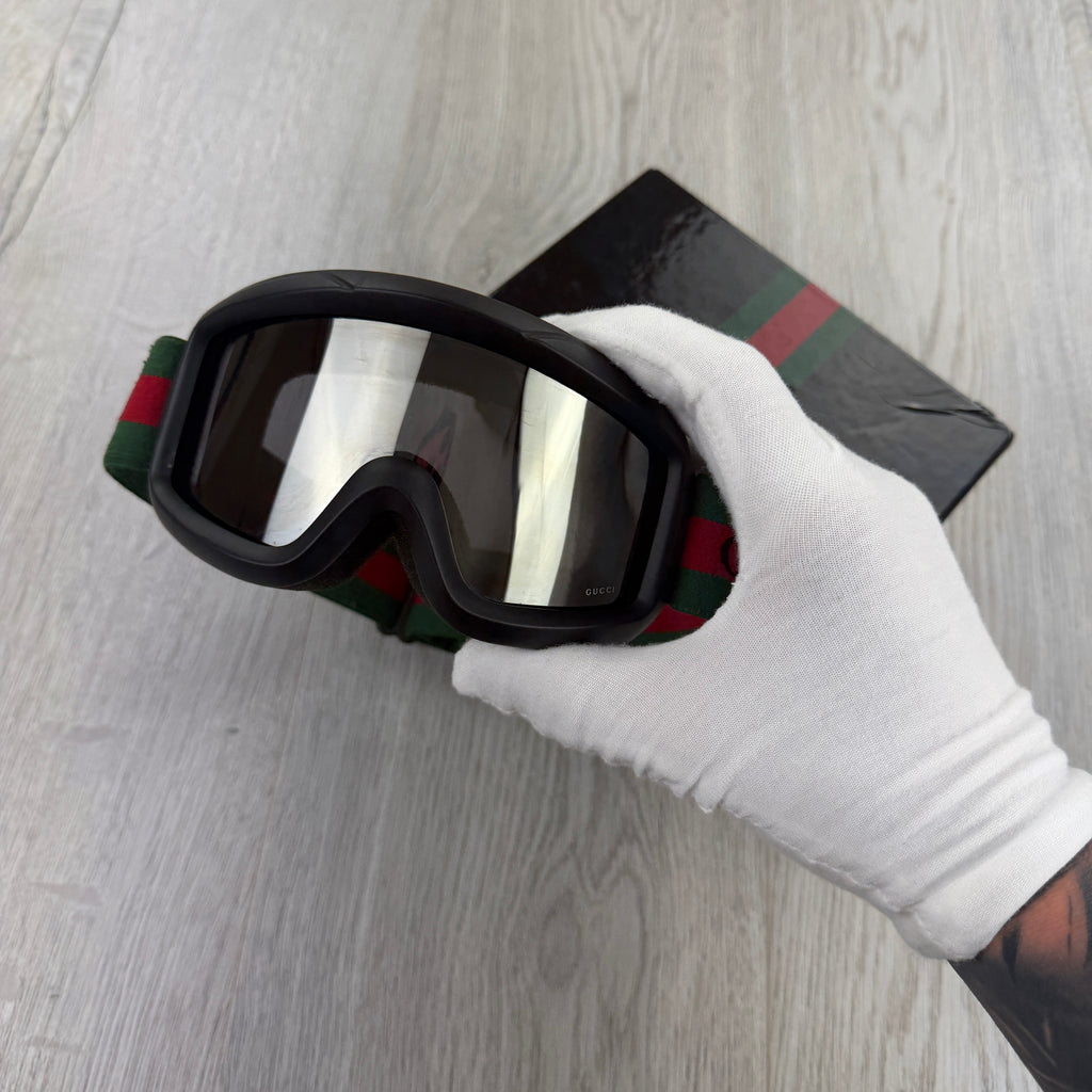 Gucci GG Stripe Ski Goggles