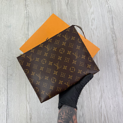 Louis Vuitton Brown Monogram Pochette Clutch Bag