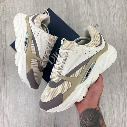 Dior B22 Men’s Cream Beige White Trainers - 43 (Uk 8/8.5)
