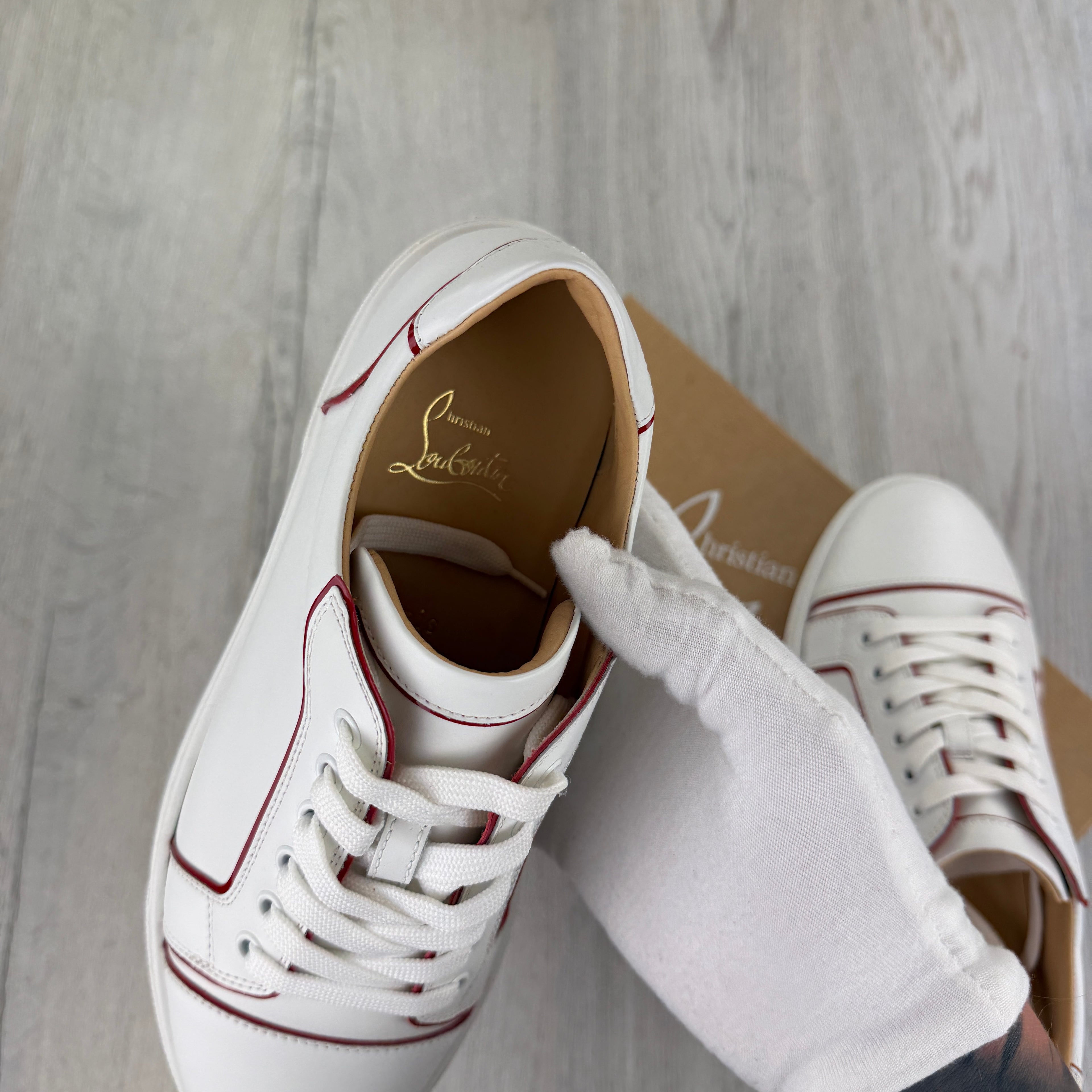 Christian Louboutin Women’s White Sneakers - 40.5 (Fit Uk 6.5/7)