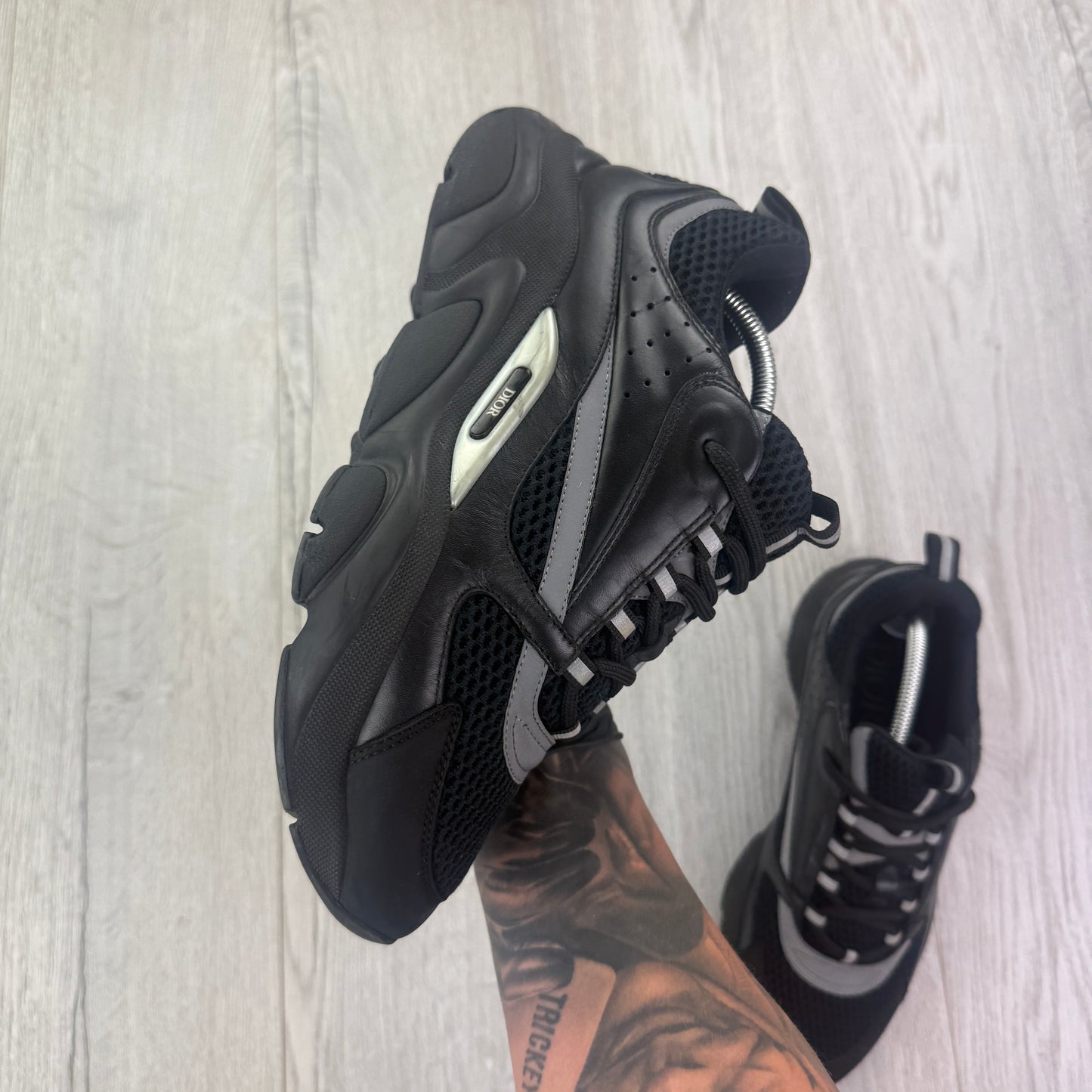 Dior B22 Men’s Triple Black Trainers - 43 (Fit Uk 8/8.5)