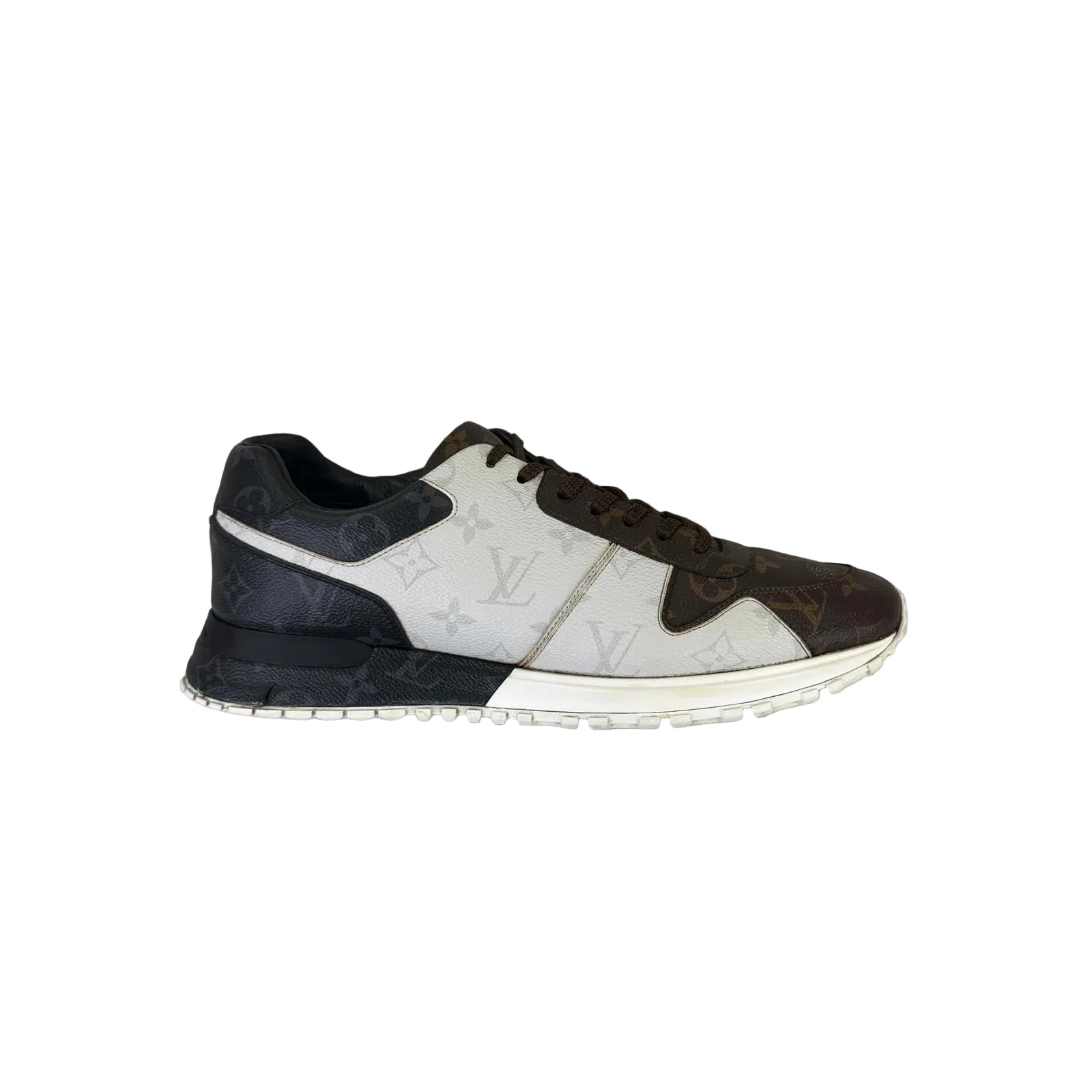 Louis Vuitton Men’s Monogram Brown White Black Run Away Trainers - Uk 10