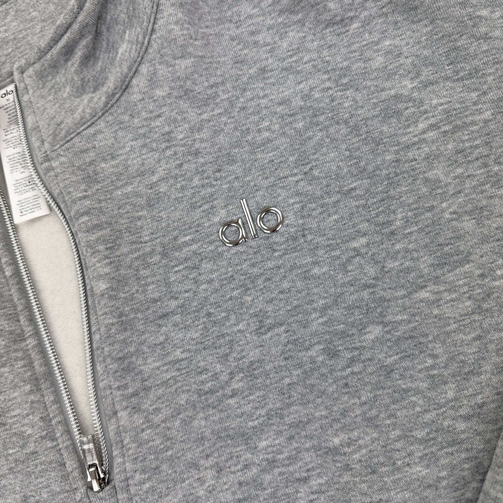 Alo Men’s Grey 1/4 Zip Fleece