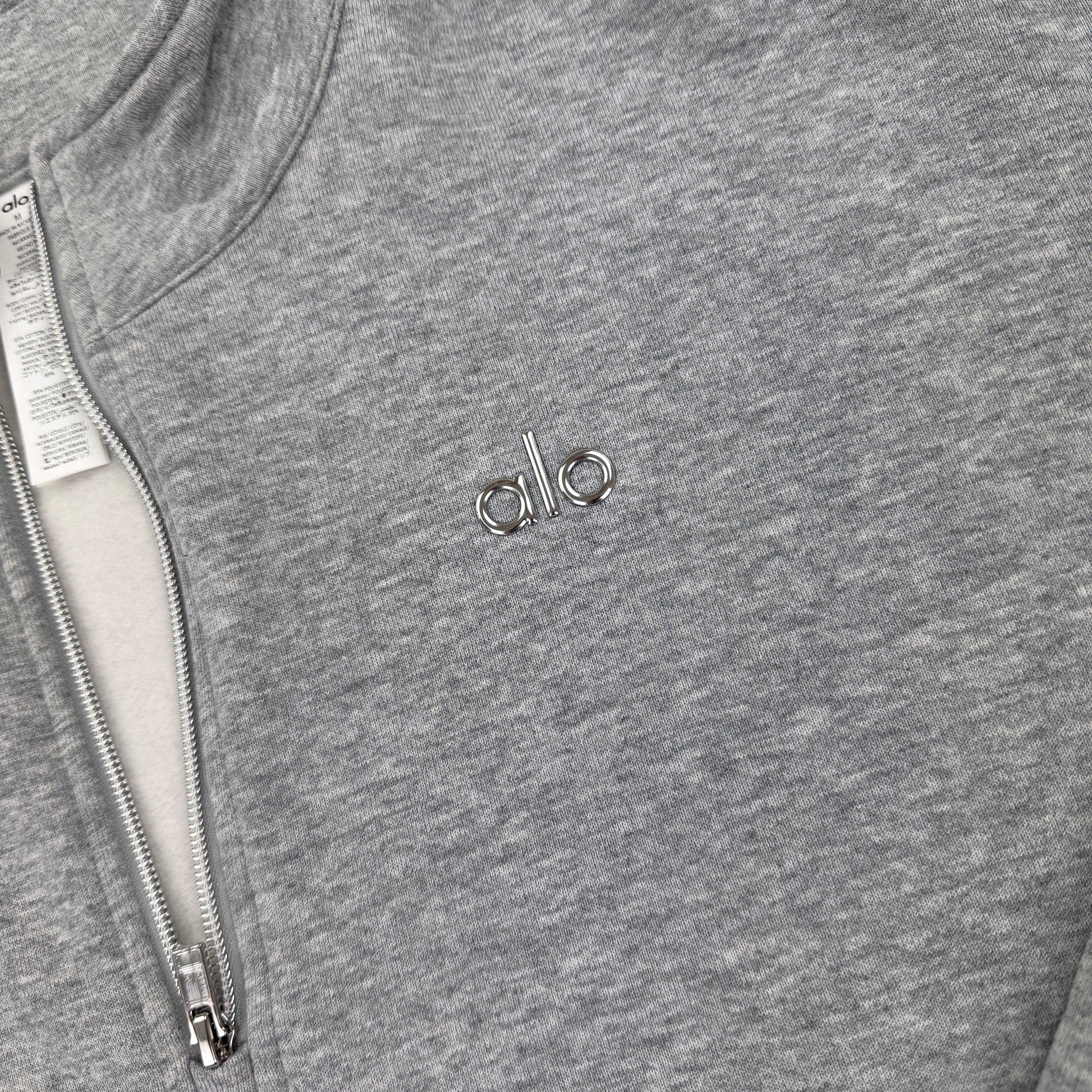 Alo Men’s Grey 1/4 Zip Fleece