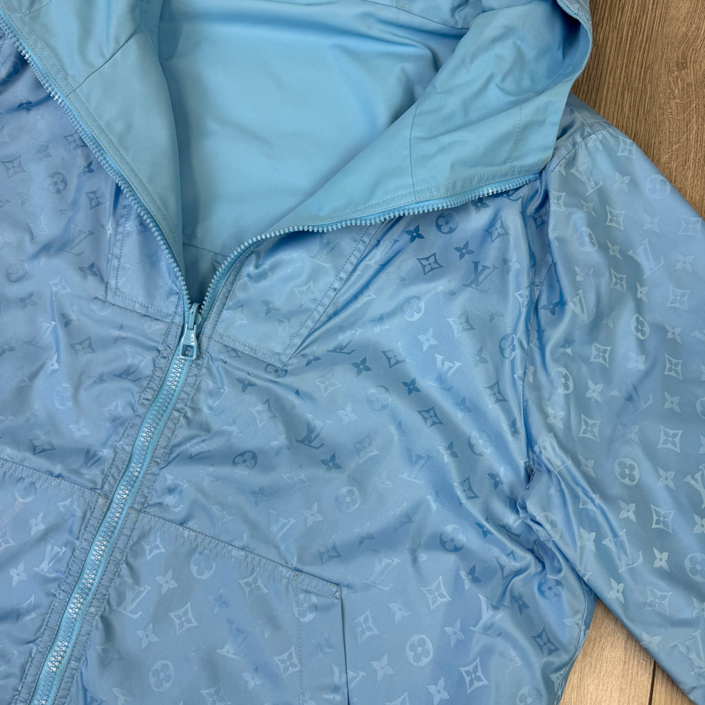 Louis Vuitton Men’s Monogram Reversible Blue Windbreaker Jacket - Size 50 (M/L)