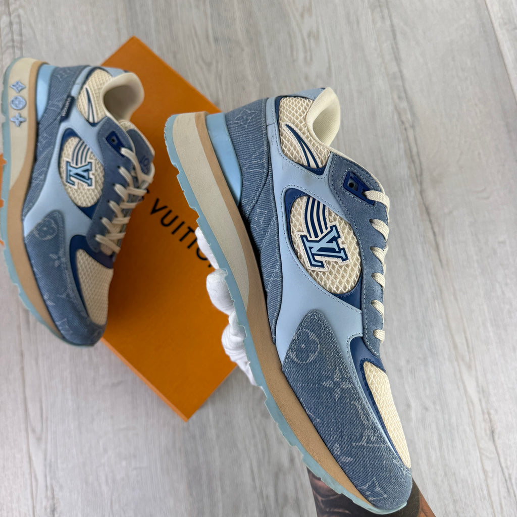Louis Vuitton Men’s Blue Run Away Trainers - Uk 7.5 (Fit Uk 8)
