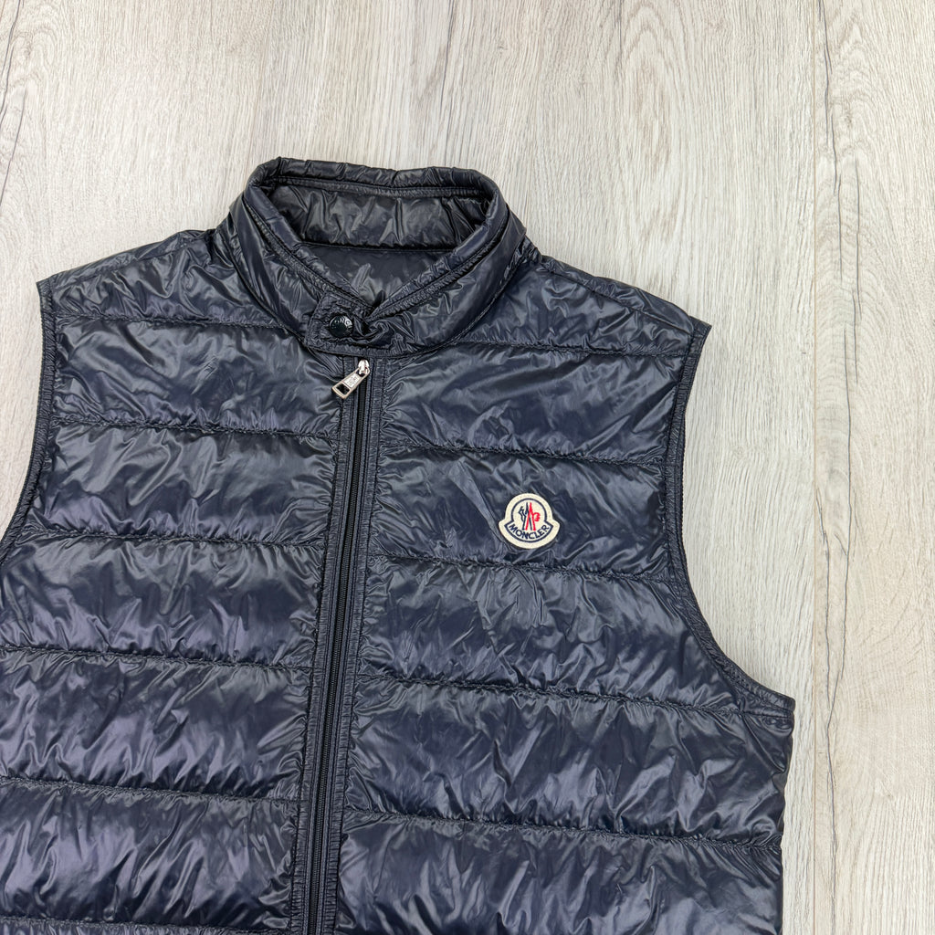Moncler Men’s Navy GUI Gilet - Size 3