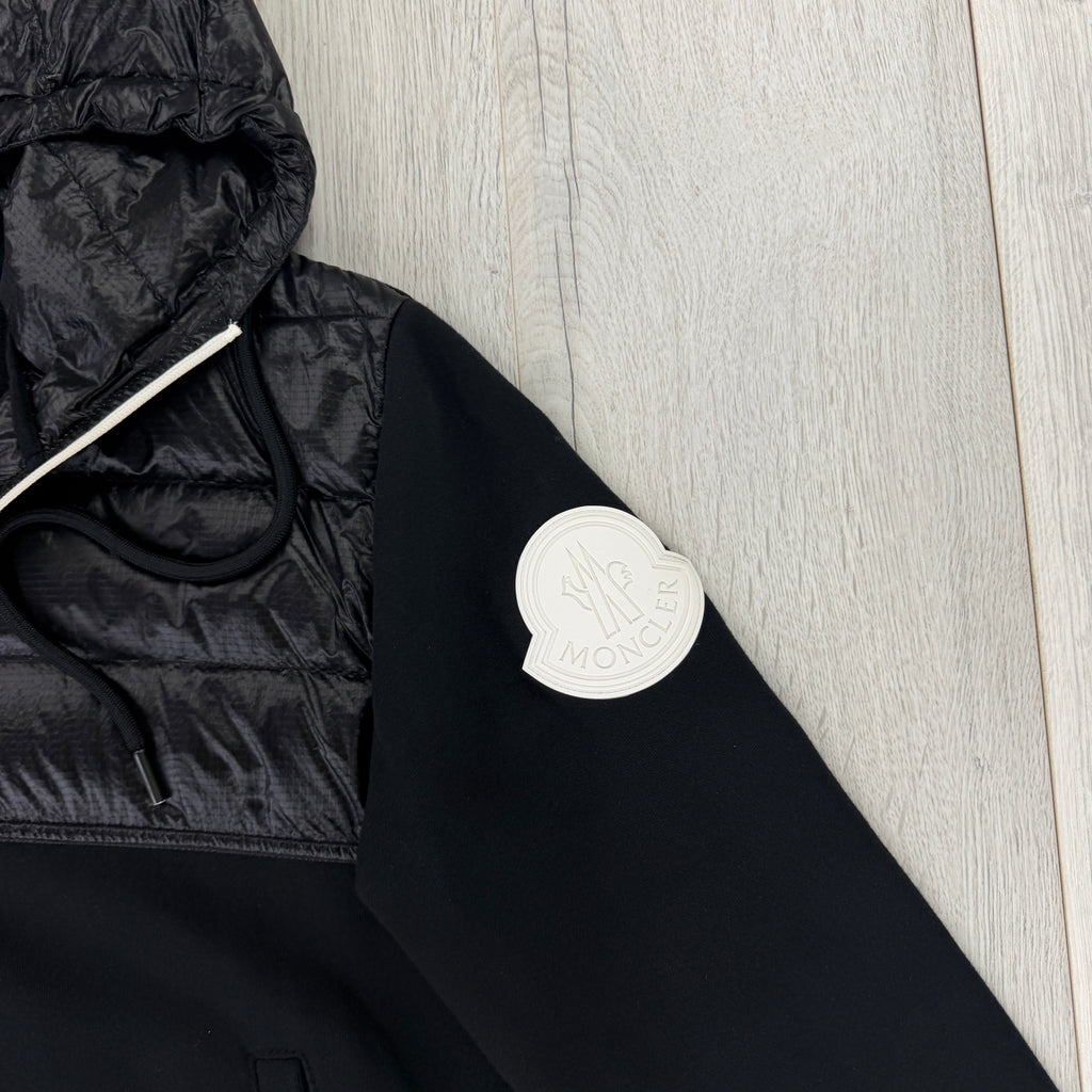 Moncler Men’s Black Hoodie / Maglia Cardigan - XL Slim