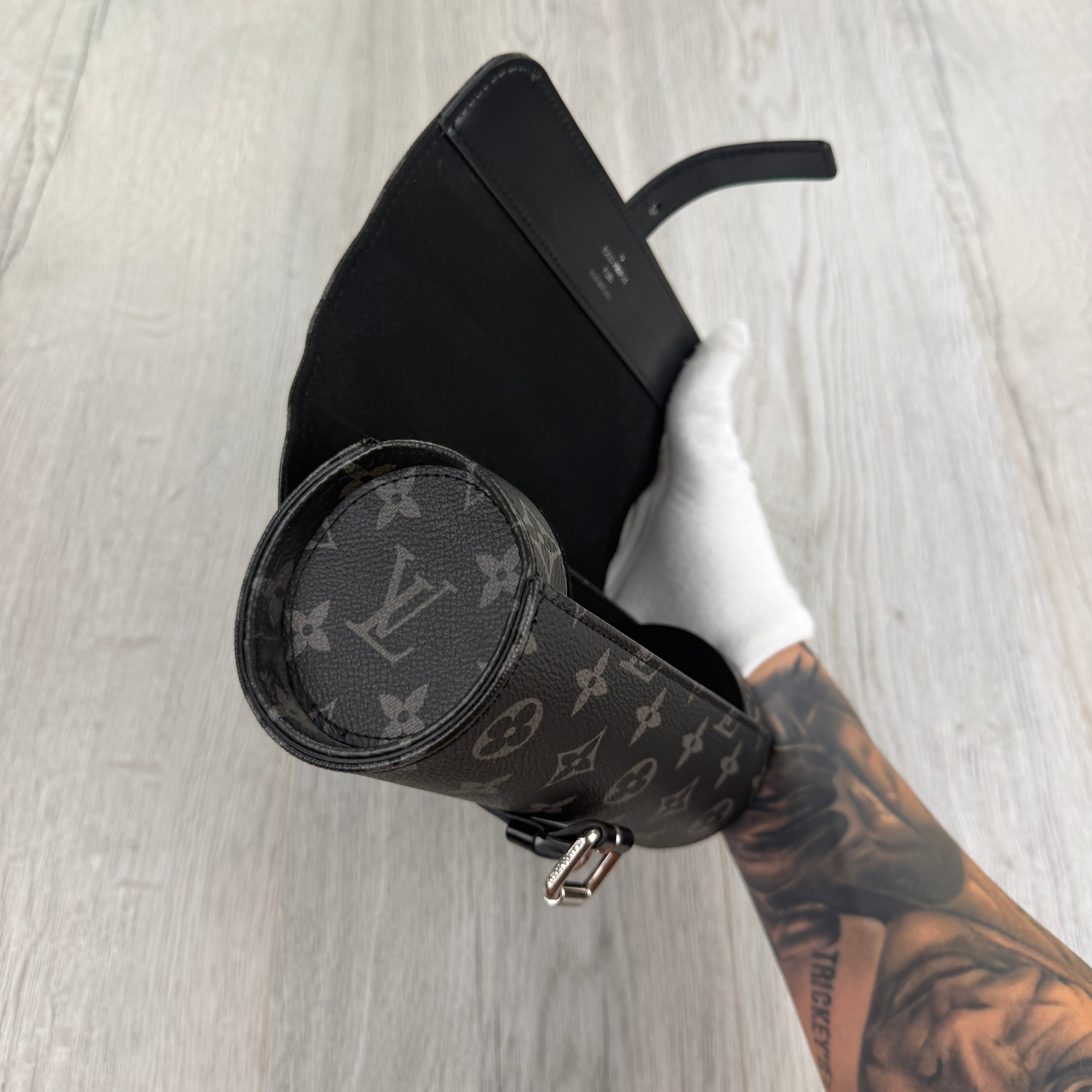 Louis Vuitton Black Monogram 3 Watch Case