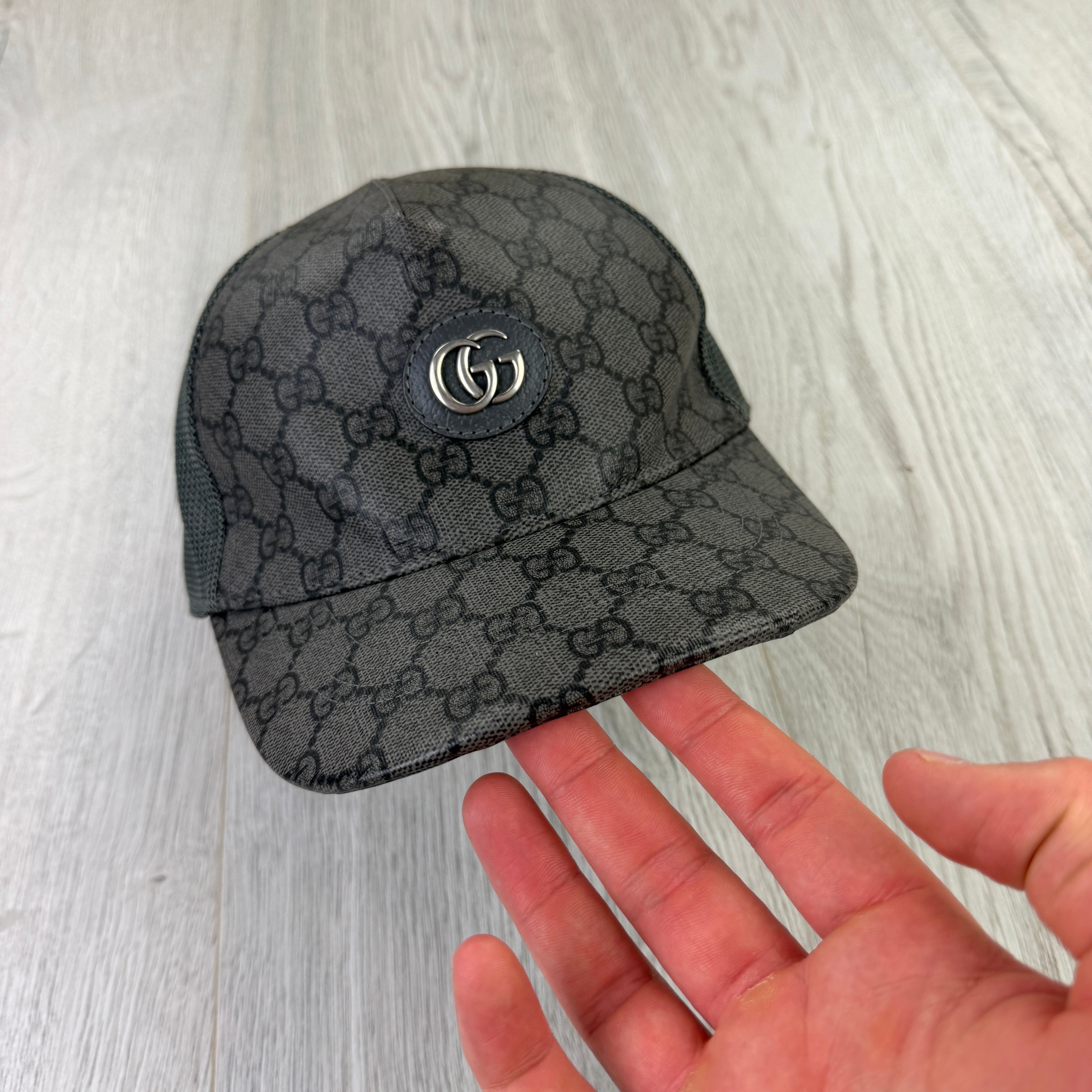 Gucci Men’s GG Interlocking Dark Grey Baseball Cap