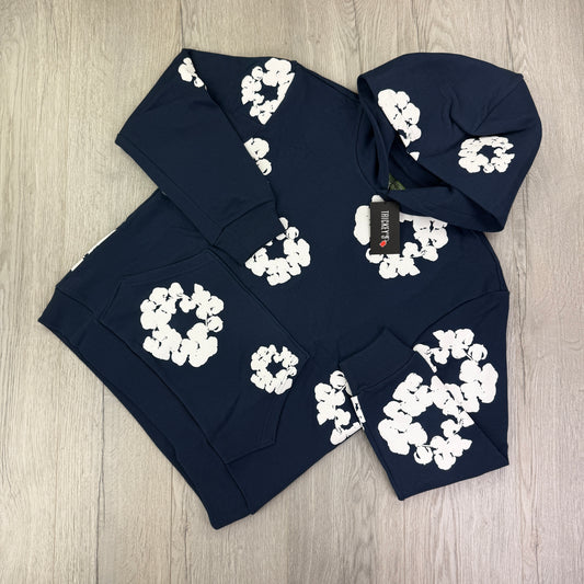 Denim Tears Men’s Navy Pullover Hoodie