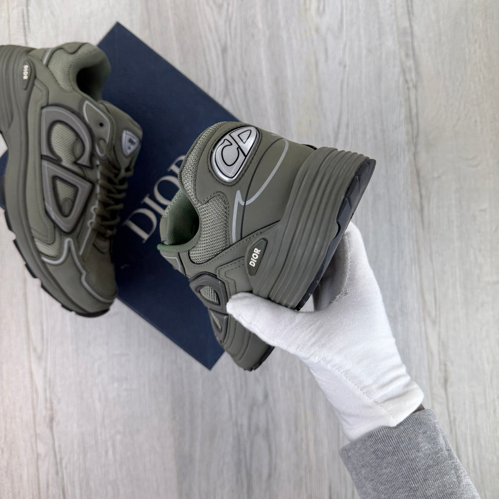 Dior B30 Men’s Khaki CD Mesh Trainers - 45 (Fit Uk 11)