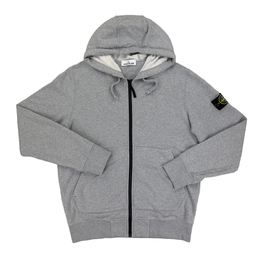 Stone Island Men’s Grey Zip-up Hoodie - XL