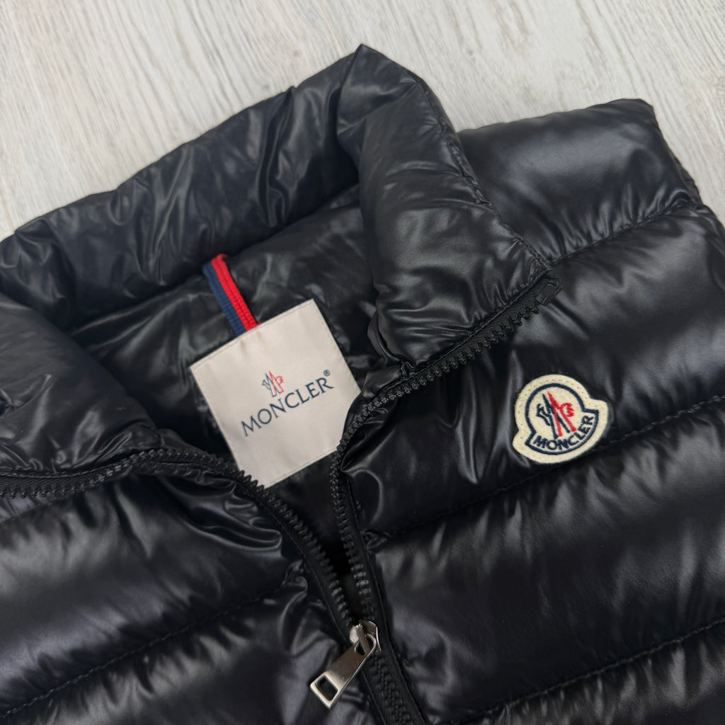 Moncler Women’s Black Ghany Quilted Down Vest Gilet - Size 4