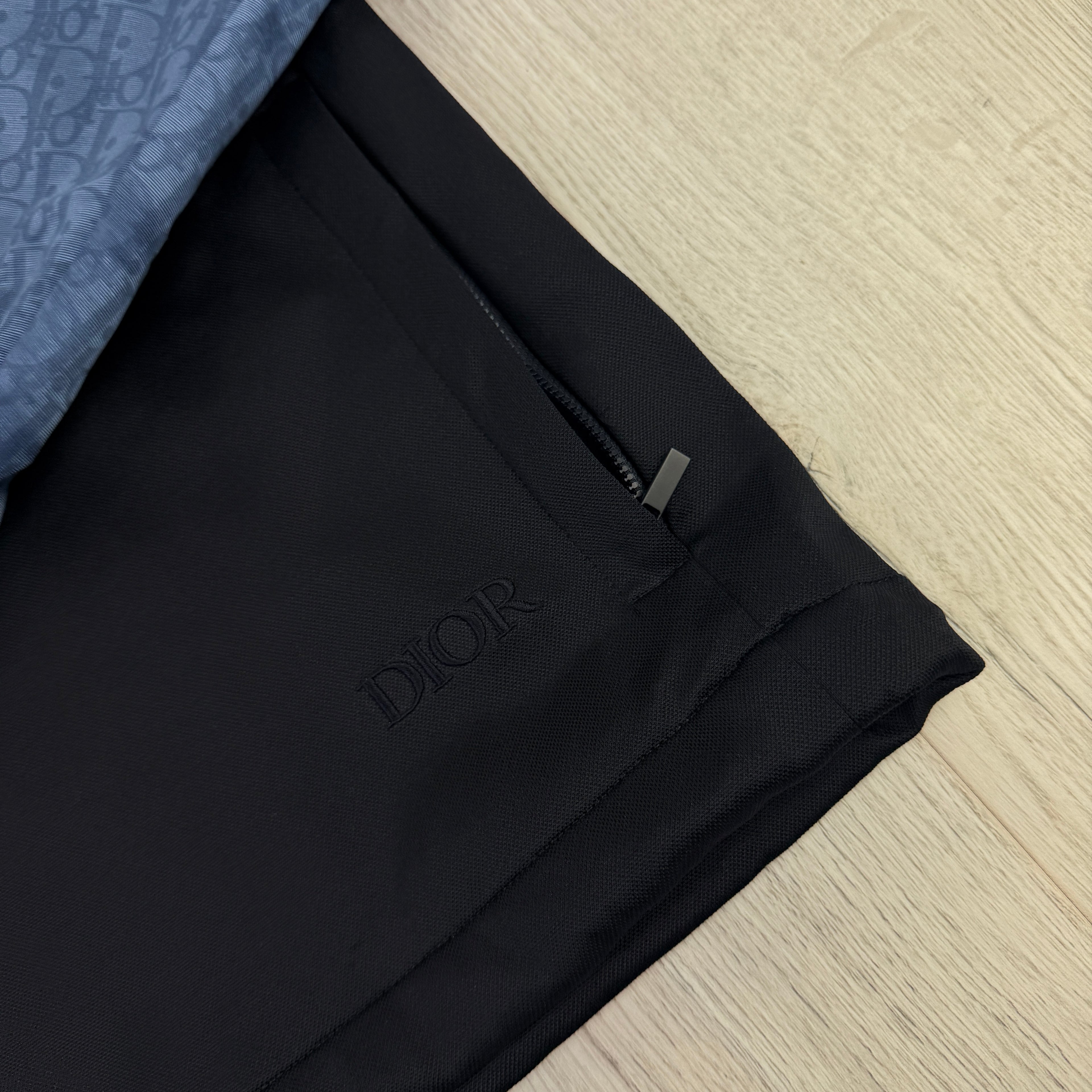 Dior Mens Oblique Black / Bue Anorak Jacket - XL