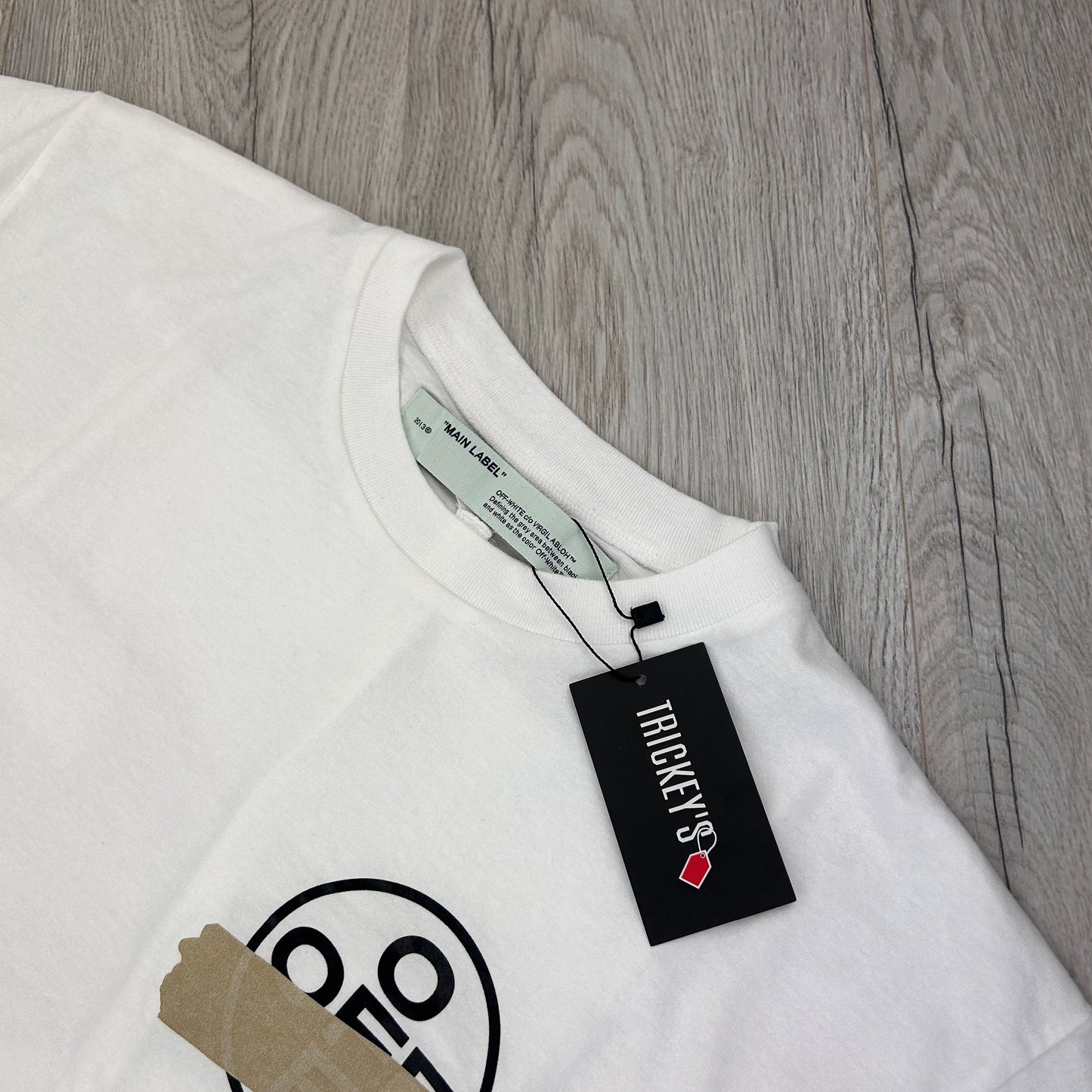 Off White Men’s White Tape Arrow Oversized T-shirt