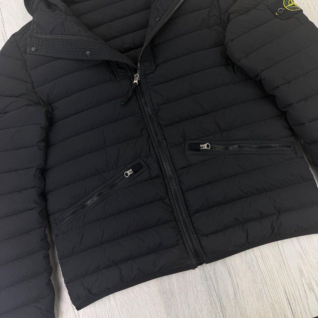 Stone Island Men’s Zip-up Loom Woven Down Jacket - Medium
