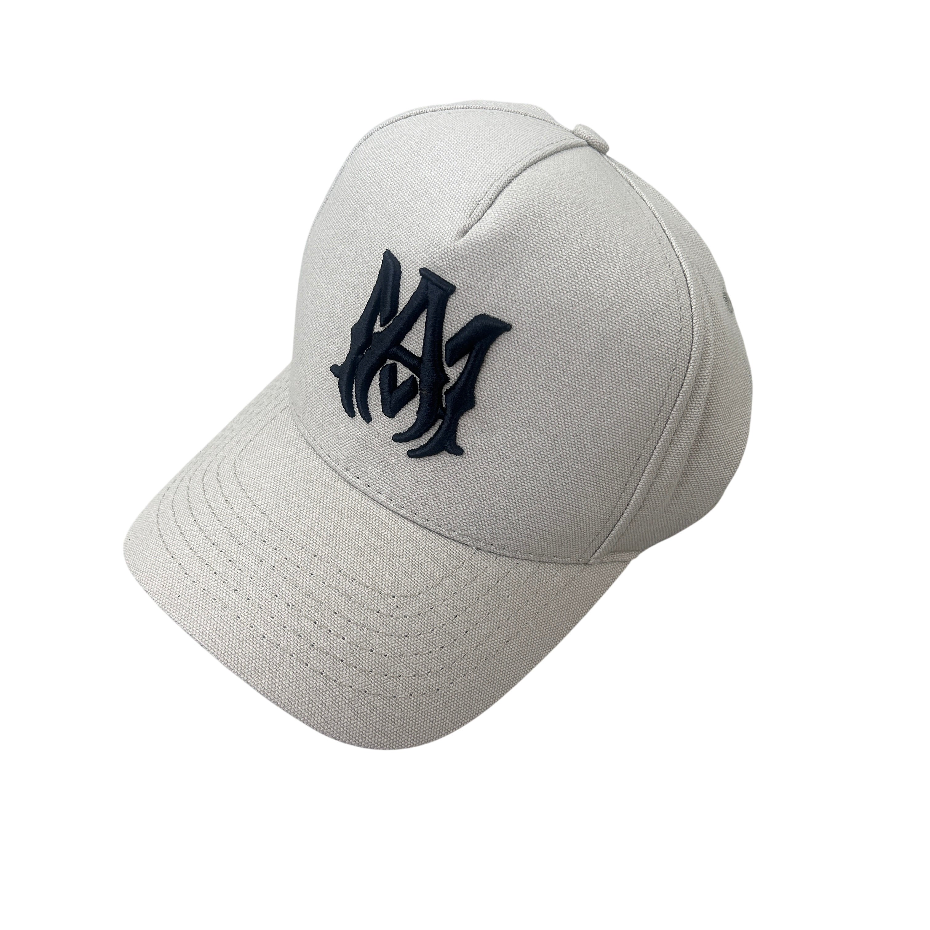 Amiri Men’s Beige MA Logo Full Canvas Cap