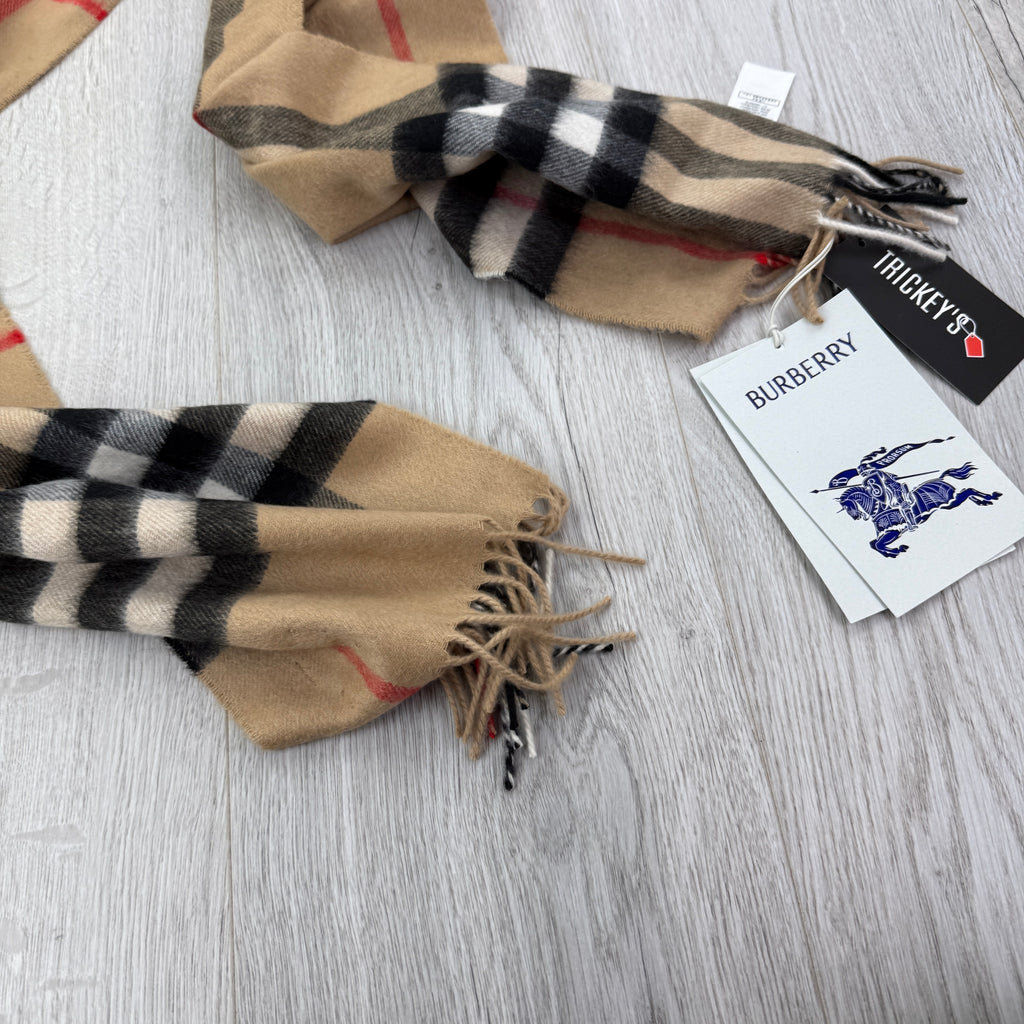 Burberry Men’s Classic Check Cashmere Scarf