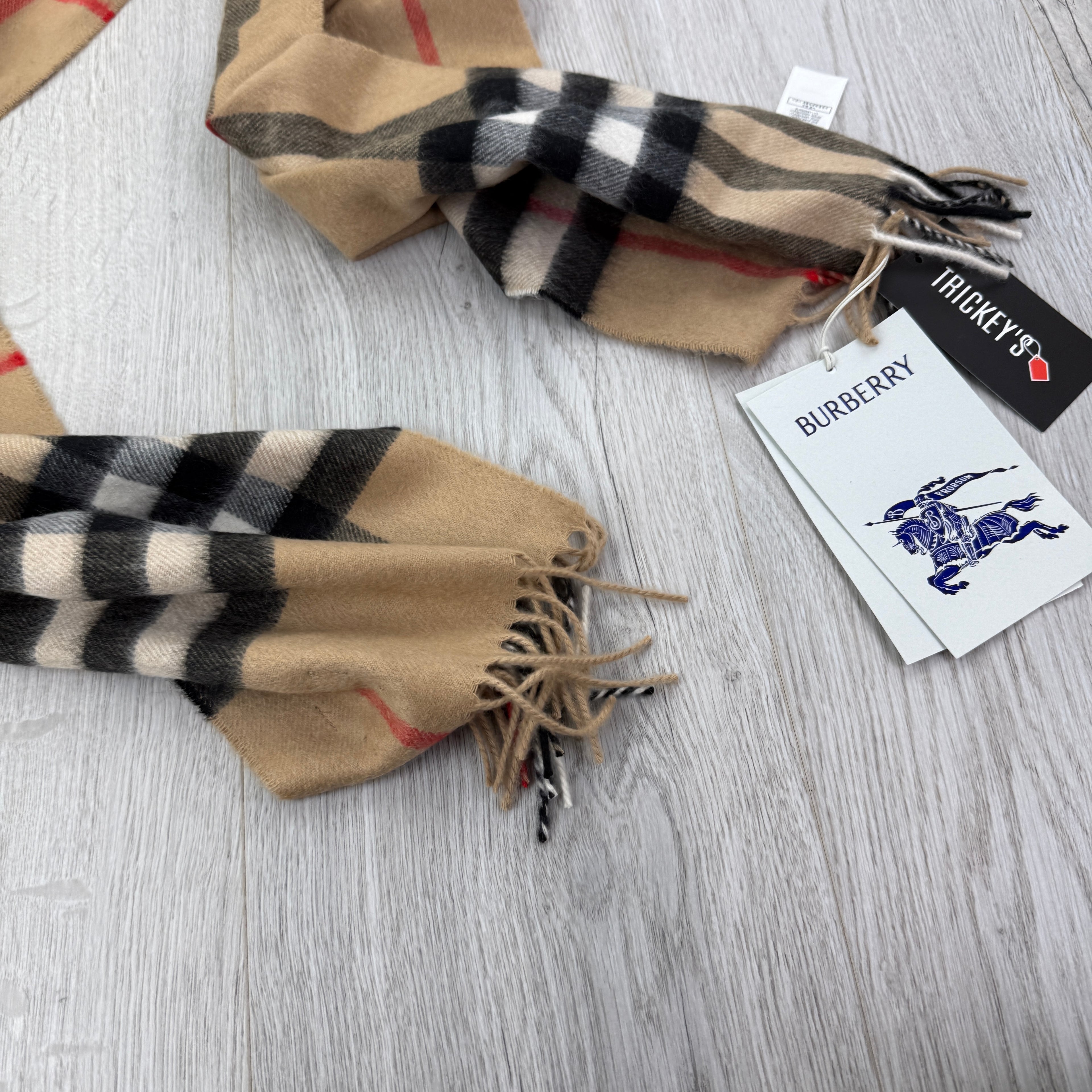 Burberry Men’s Classic Check Cashmere Scarf