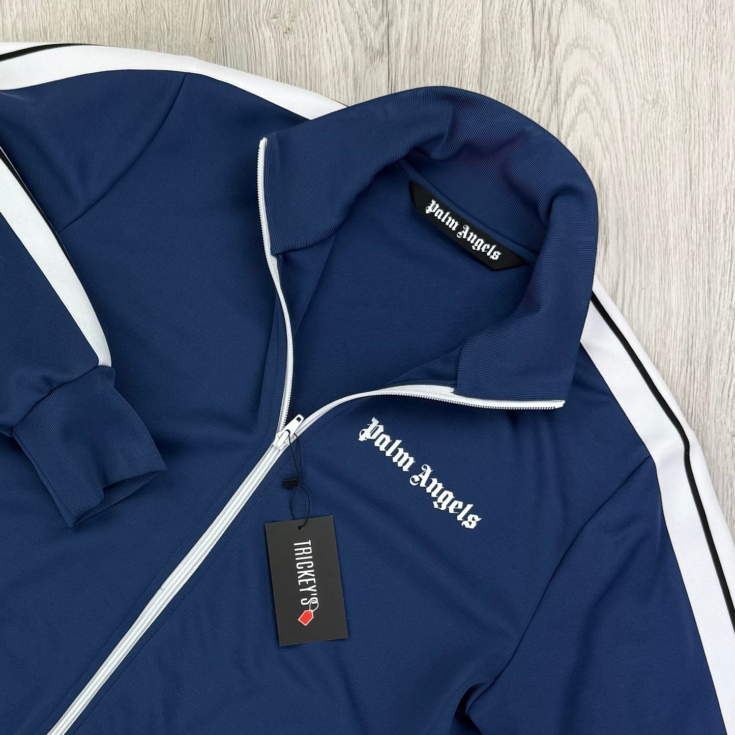 Palm Angels Men’s Navy Track Jacket - Large Slim