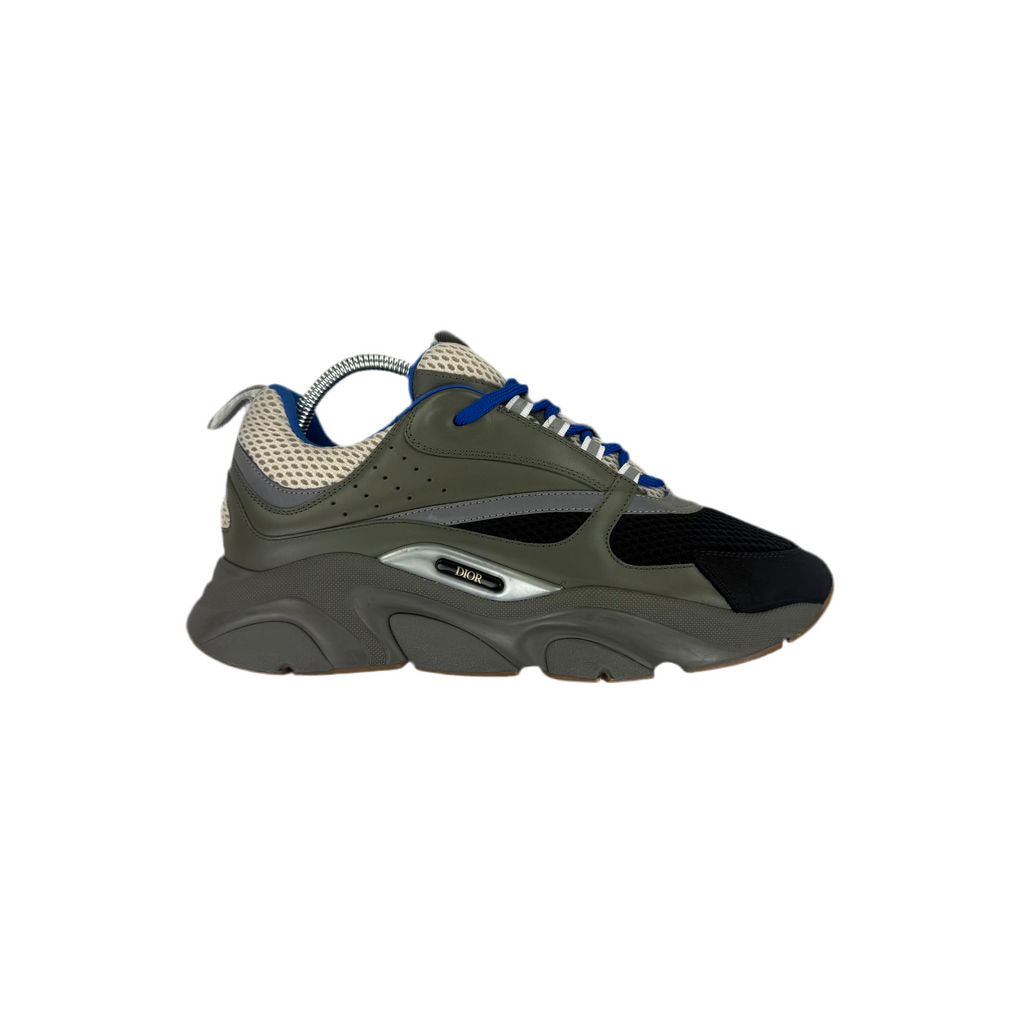Dior B22 Men’s Khaki & Blue Trainers - 41 (Fit Uk 7)