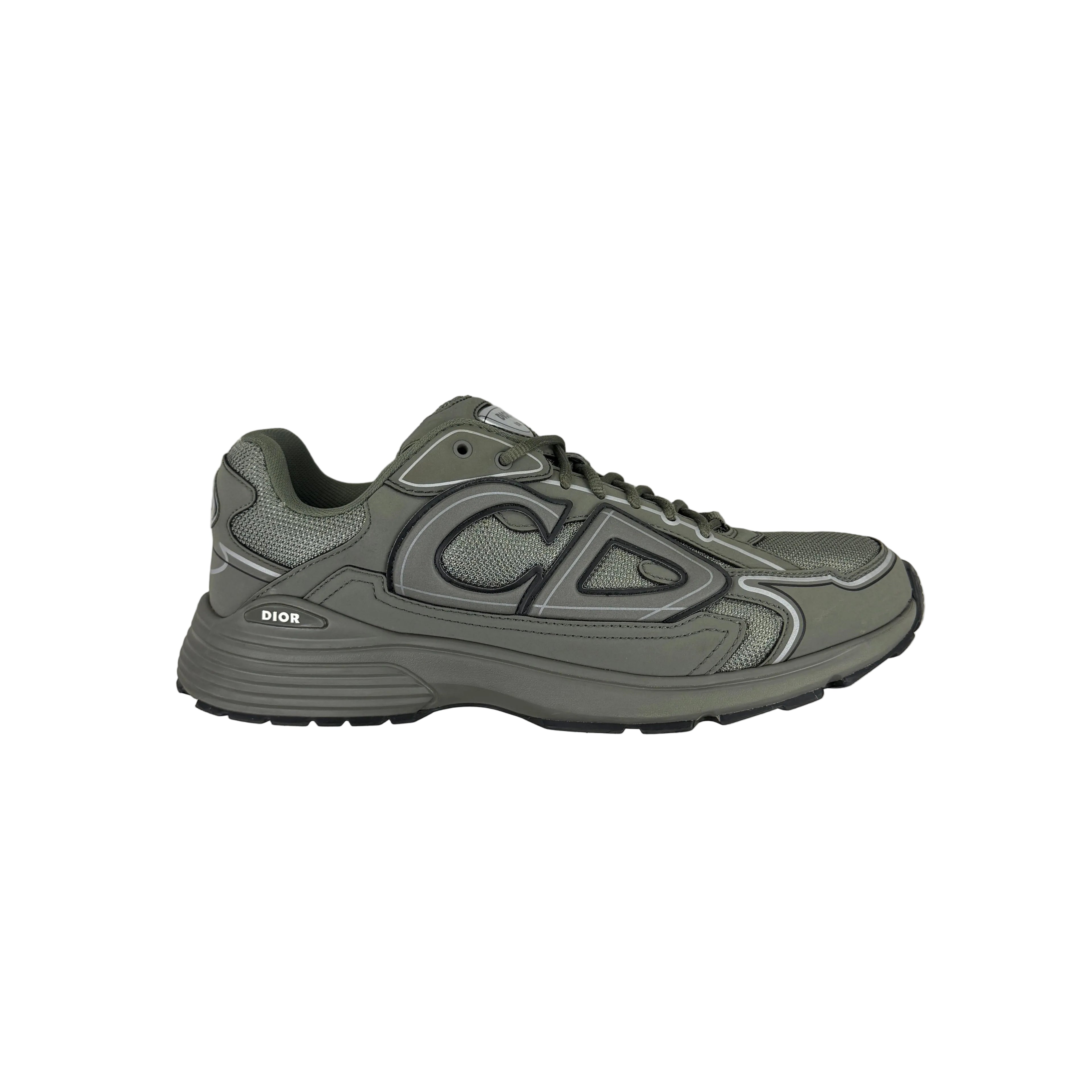 Dior B30 Men’s Khaki CD Mesh Trainers - 45 (Fit Uk 11)