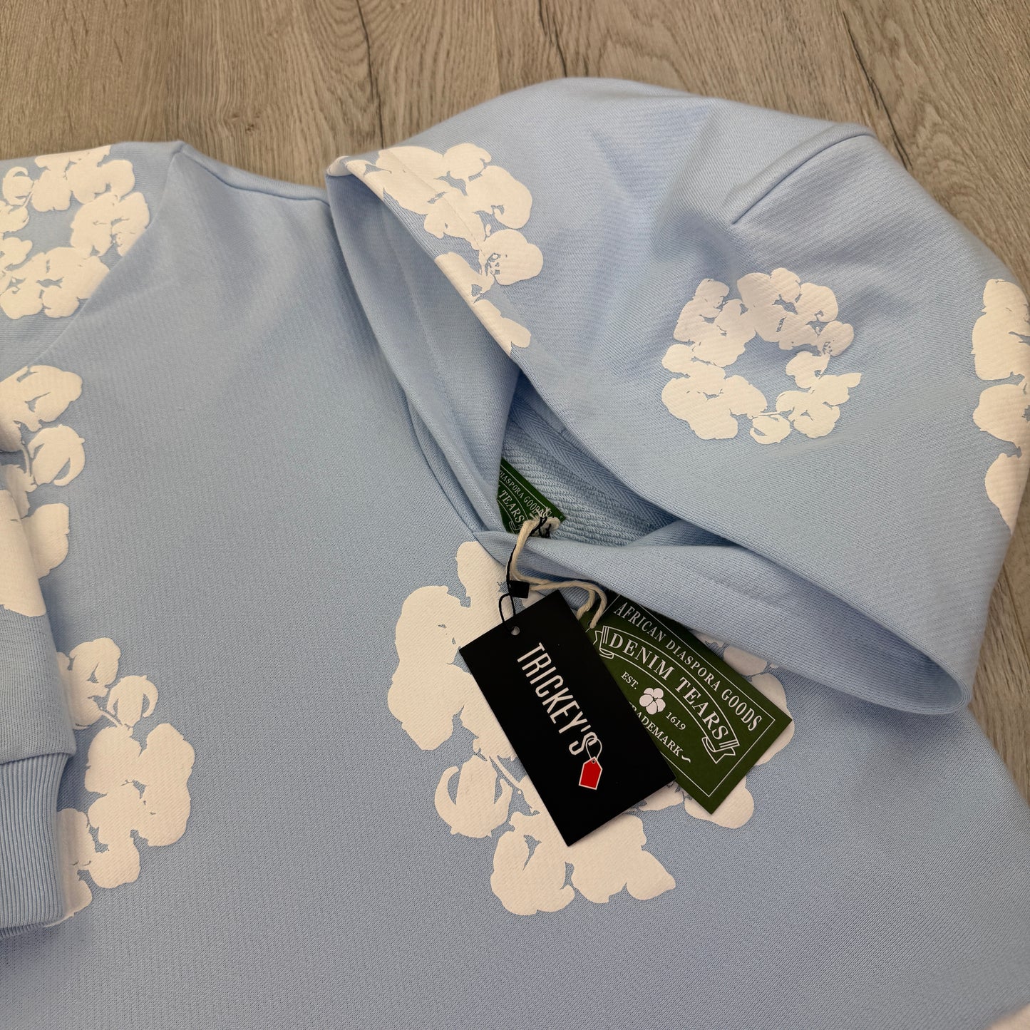 Denim Tears Baby Blue Pullover Hoodie