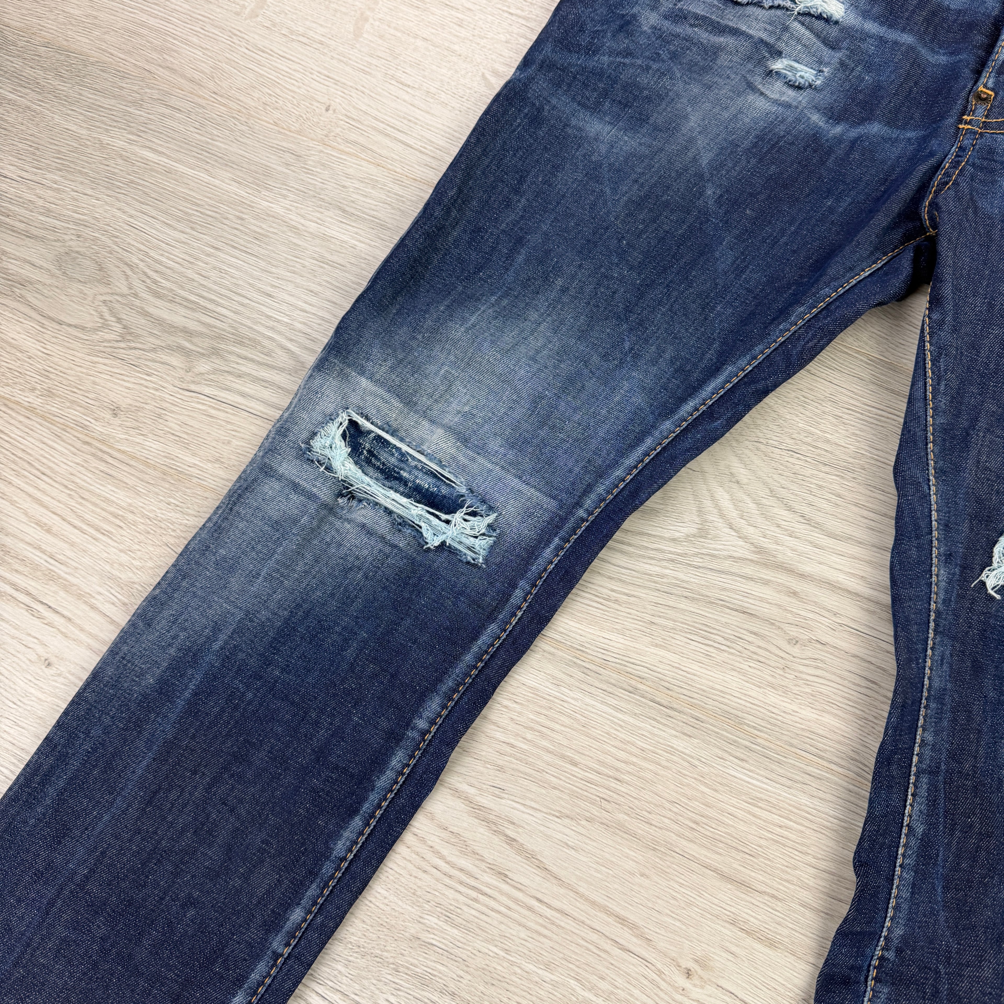 Dsquared2 Men’s Blue Distressed Jeans - 44 (Uk 28/30)