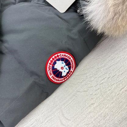 Canada Goose Men’s Graphite Carson Parka Jacket With Fur - Small