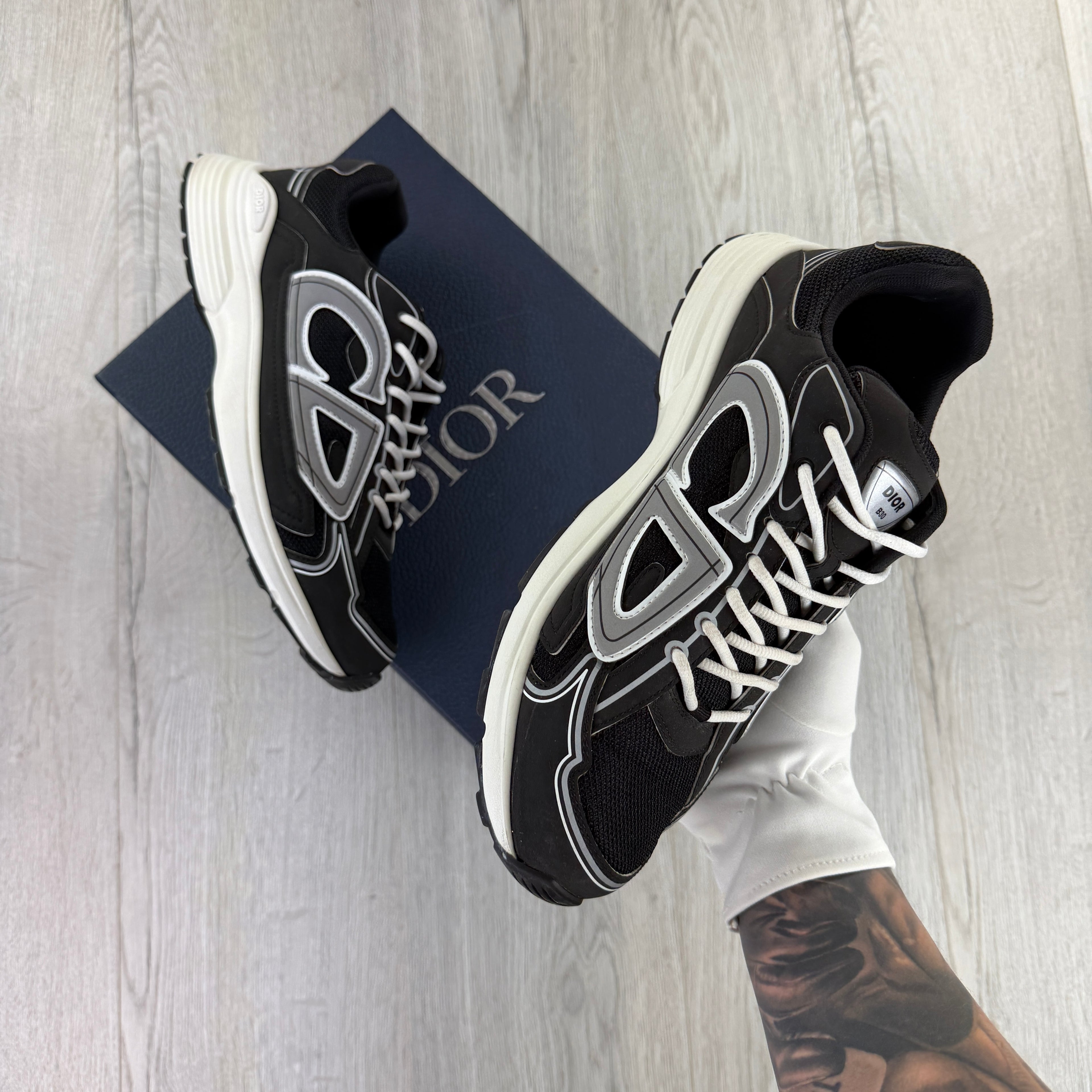Dior B30 Men’s Black & White Trainers - 45 (Fit Uk 11)