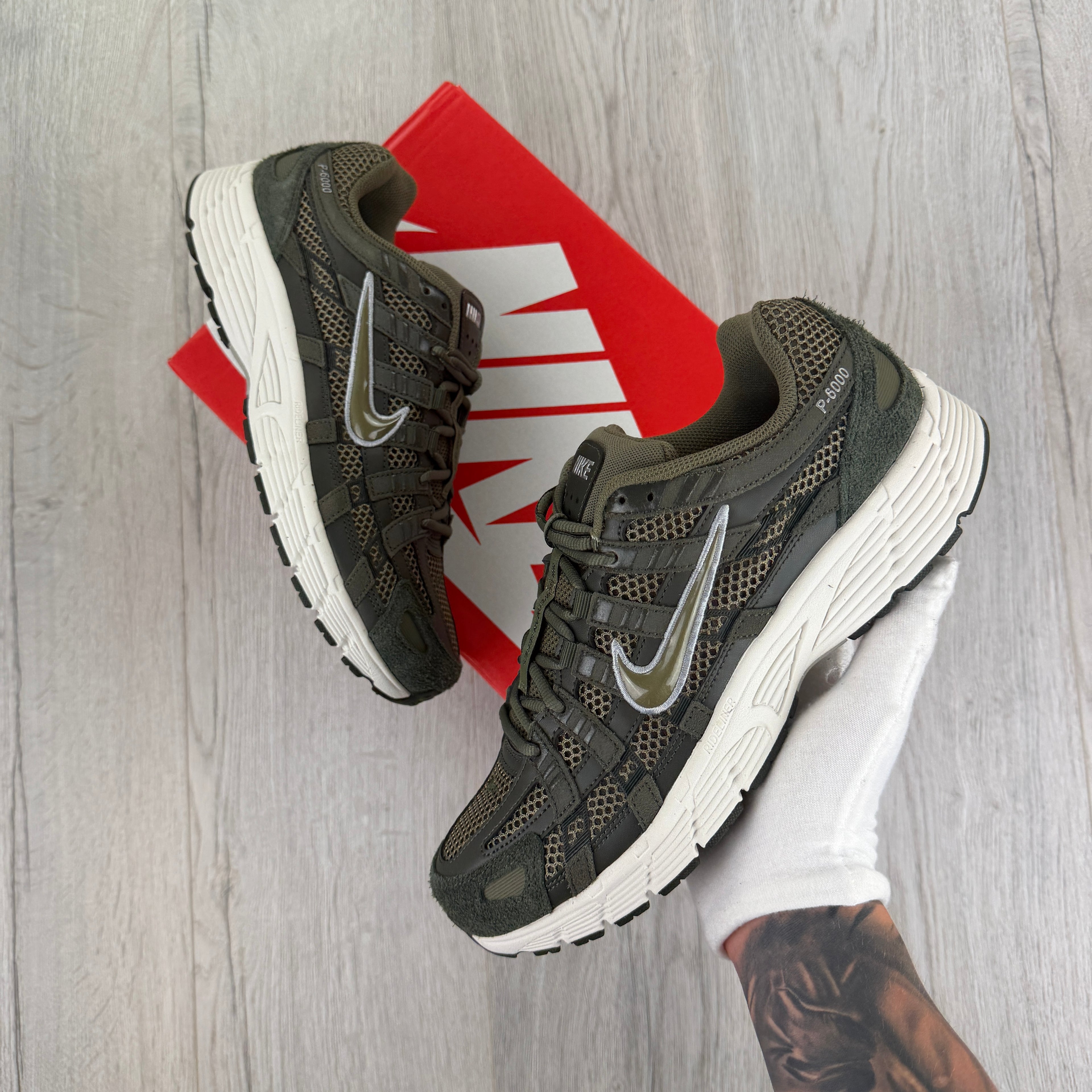 Nike P-6000 Men’s Khaki Green Trainers