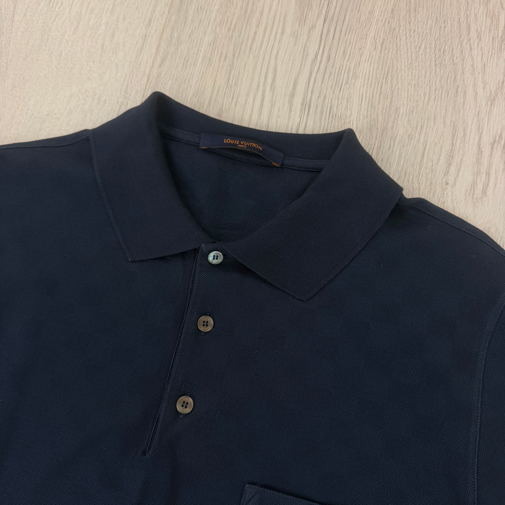 Louis Vuitton Men’s Navy Damier Polo - Large