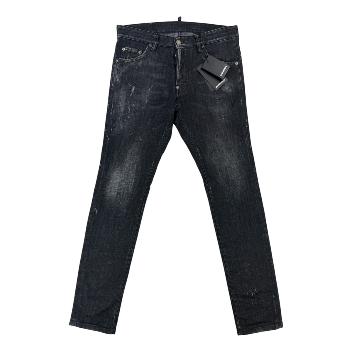 Dsquared2 Men’s Black Distressed Skater Jeans - 44 (Uk 30)