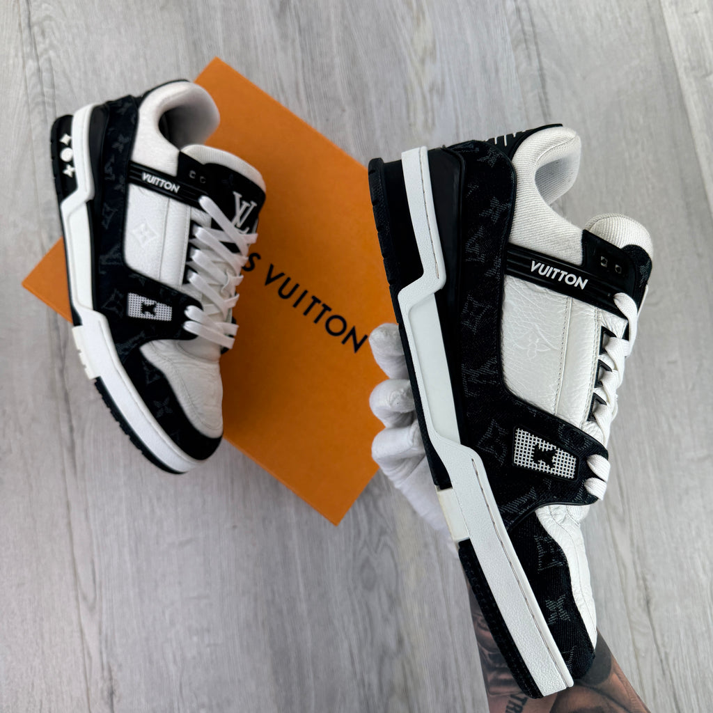 Louis Vuitton Men’s Black & White Low Trainers - Uk 11 (Fit 11.5)