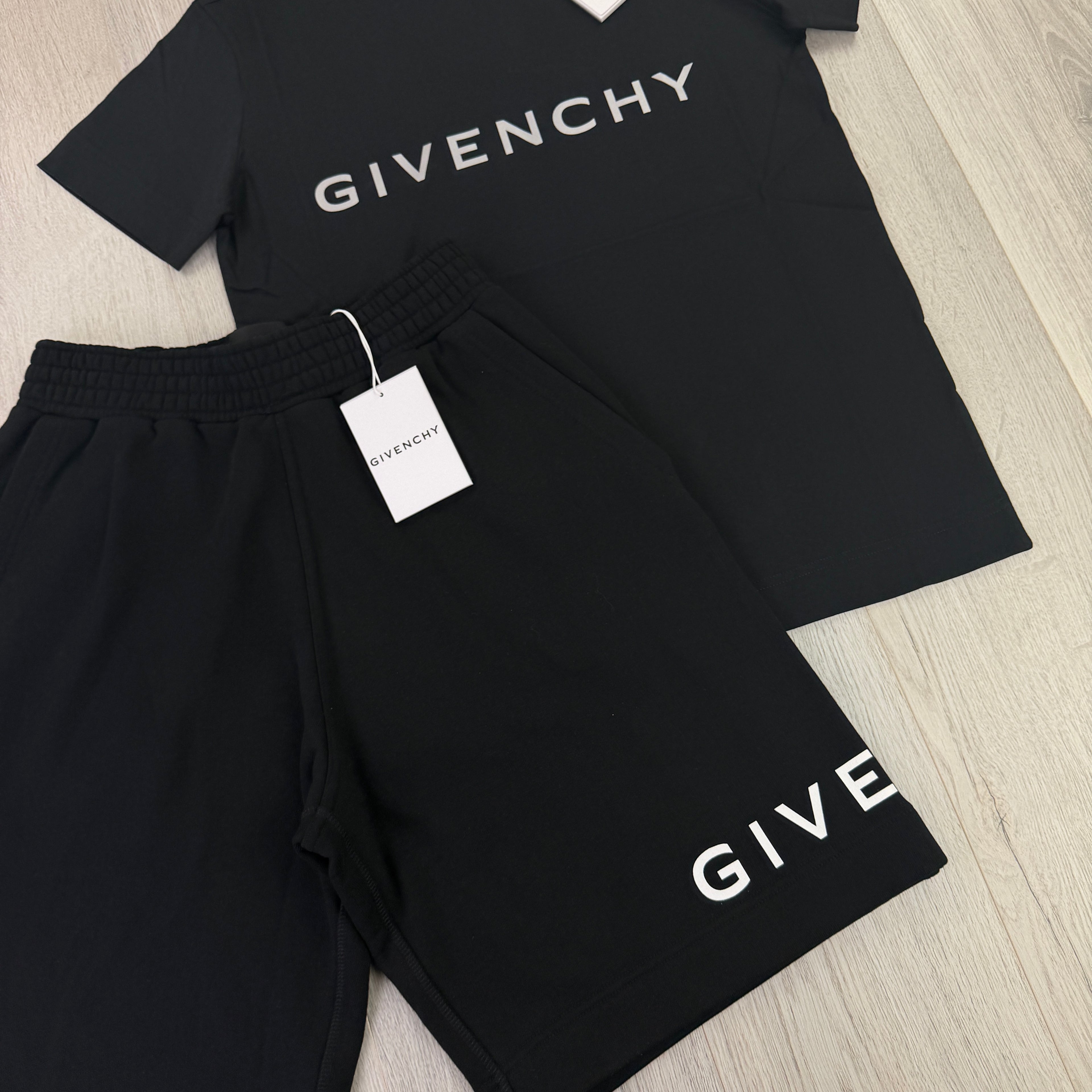 Givenchy Men’s Black T-shirt & Short Set